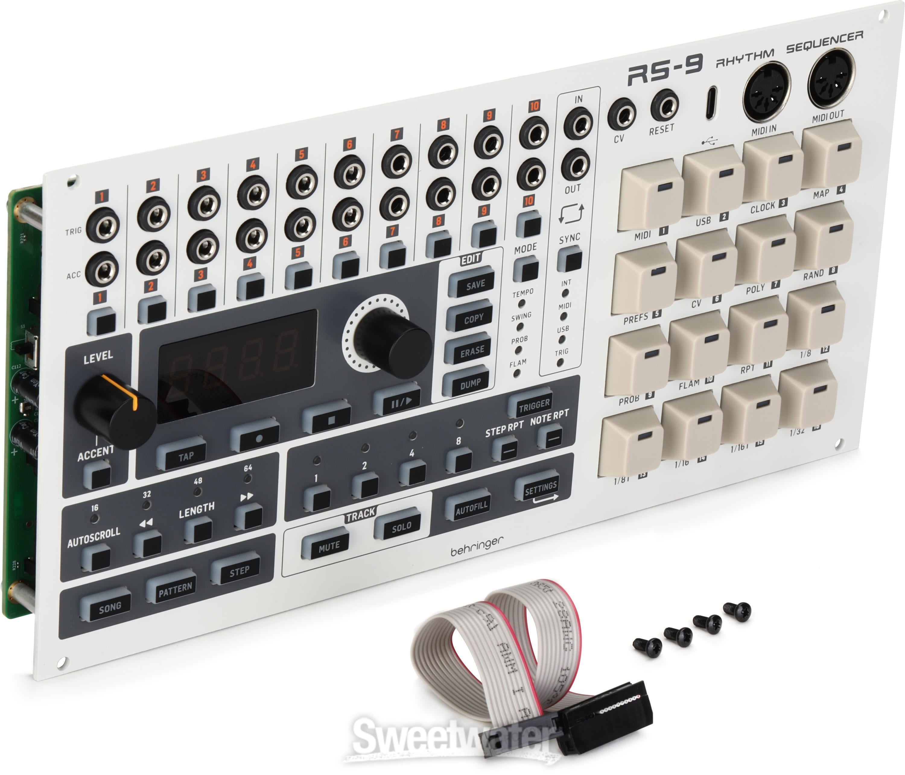 Behringer RS-9 Rhythm Sequencer Eurorack Module | Sweetwater