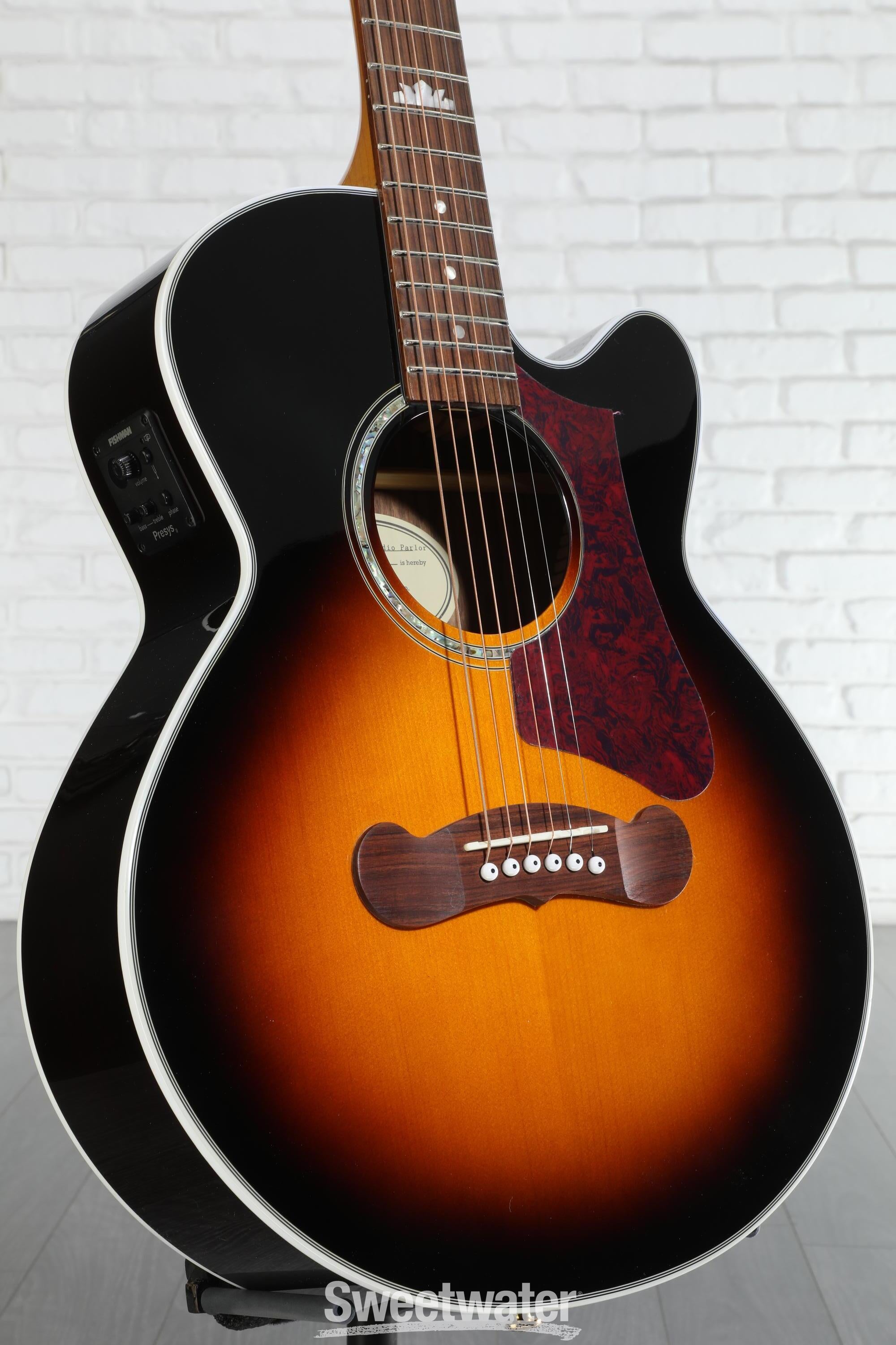 Epiphone J-200 EC Studio Parlor Acoustic-Electric Guitar - Vintage