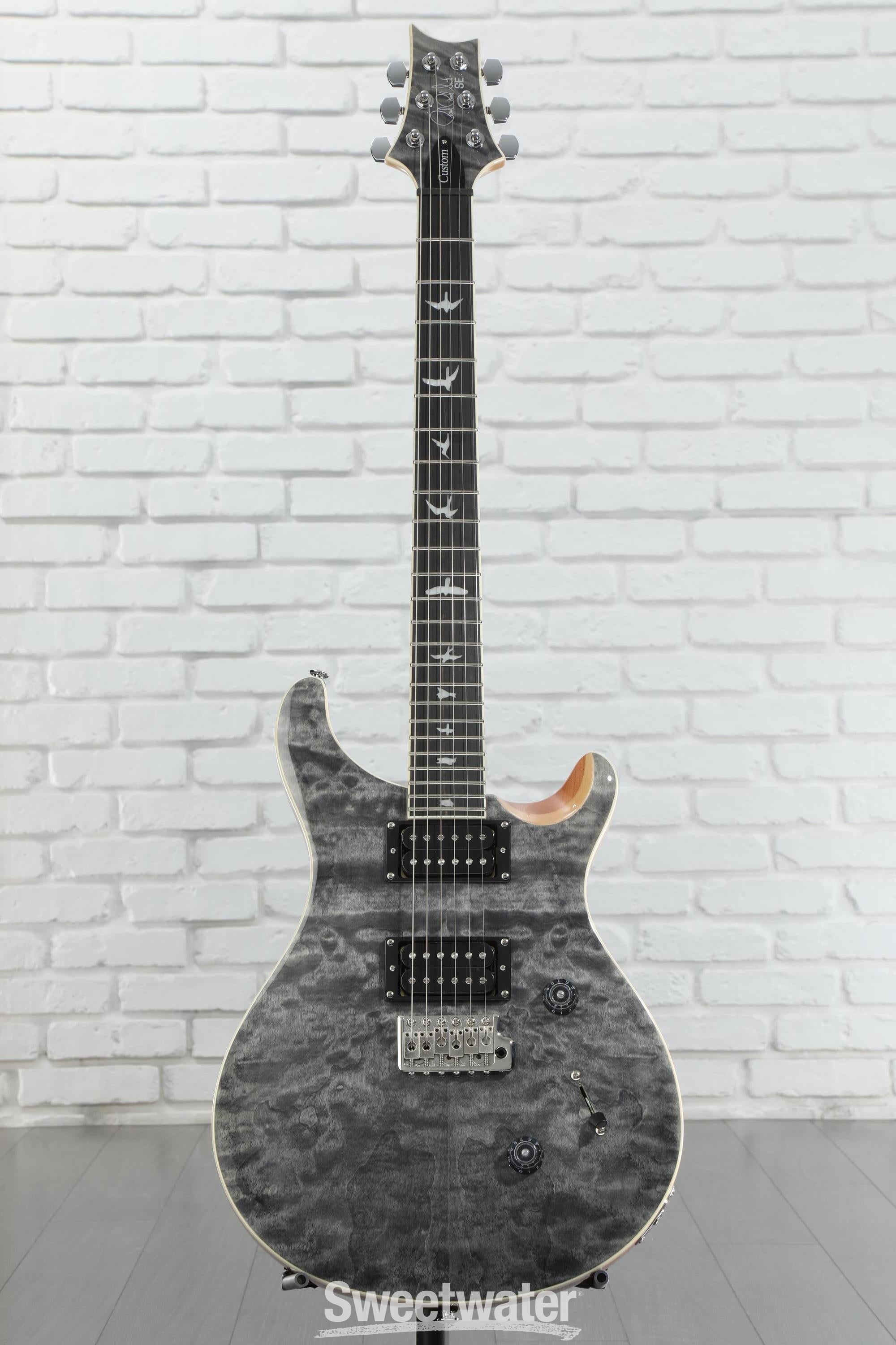 ギター PRS SE Custom24 Quilt Limited Gray Black PRS Guitars releases limited edition SE Satin Quilt 