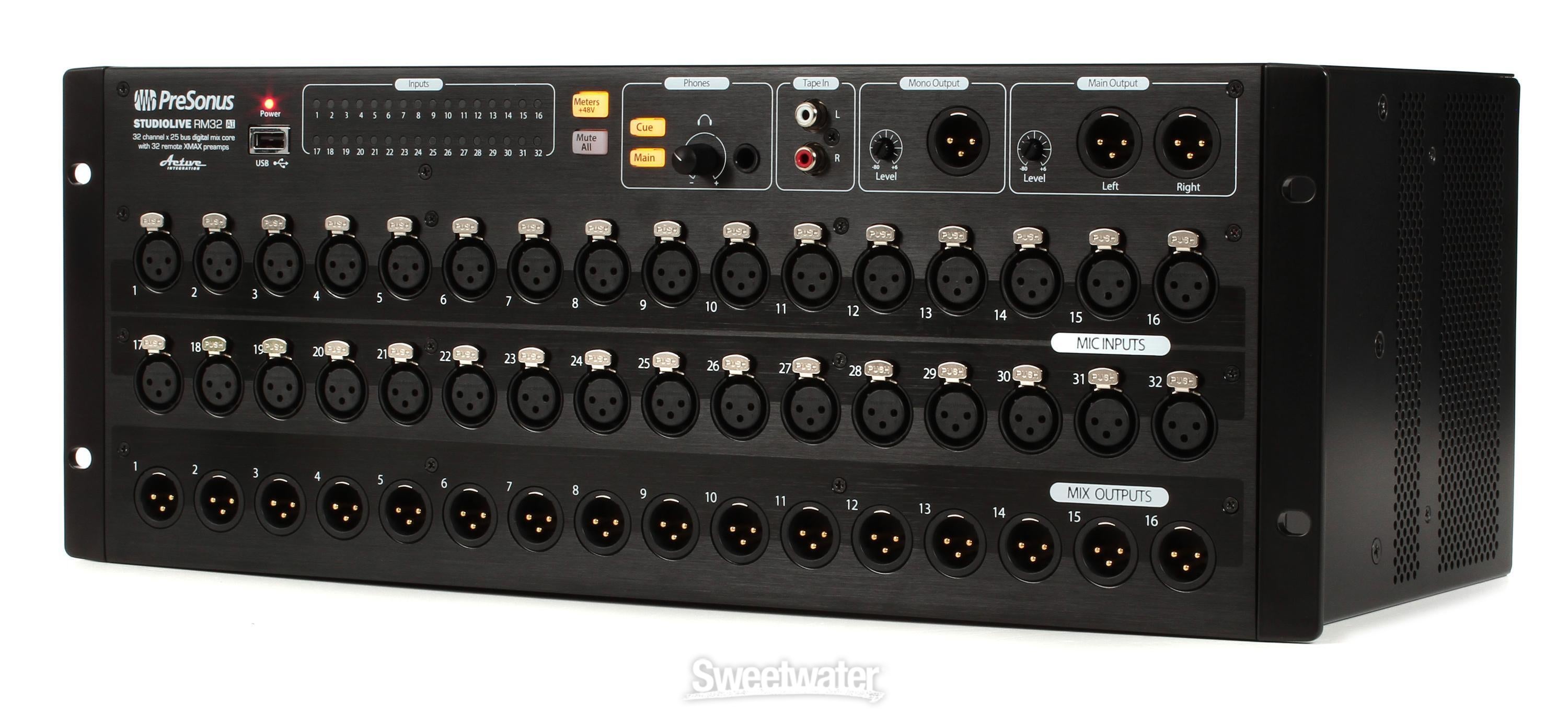 PreSonus StudioLive RM32AI - 32-ch Digital Rack Mounted Mixer | Sweetwater