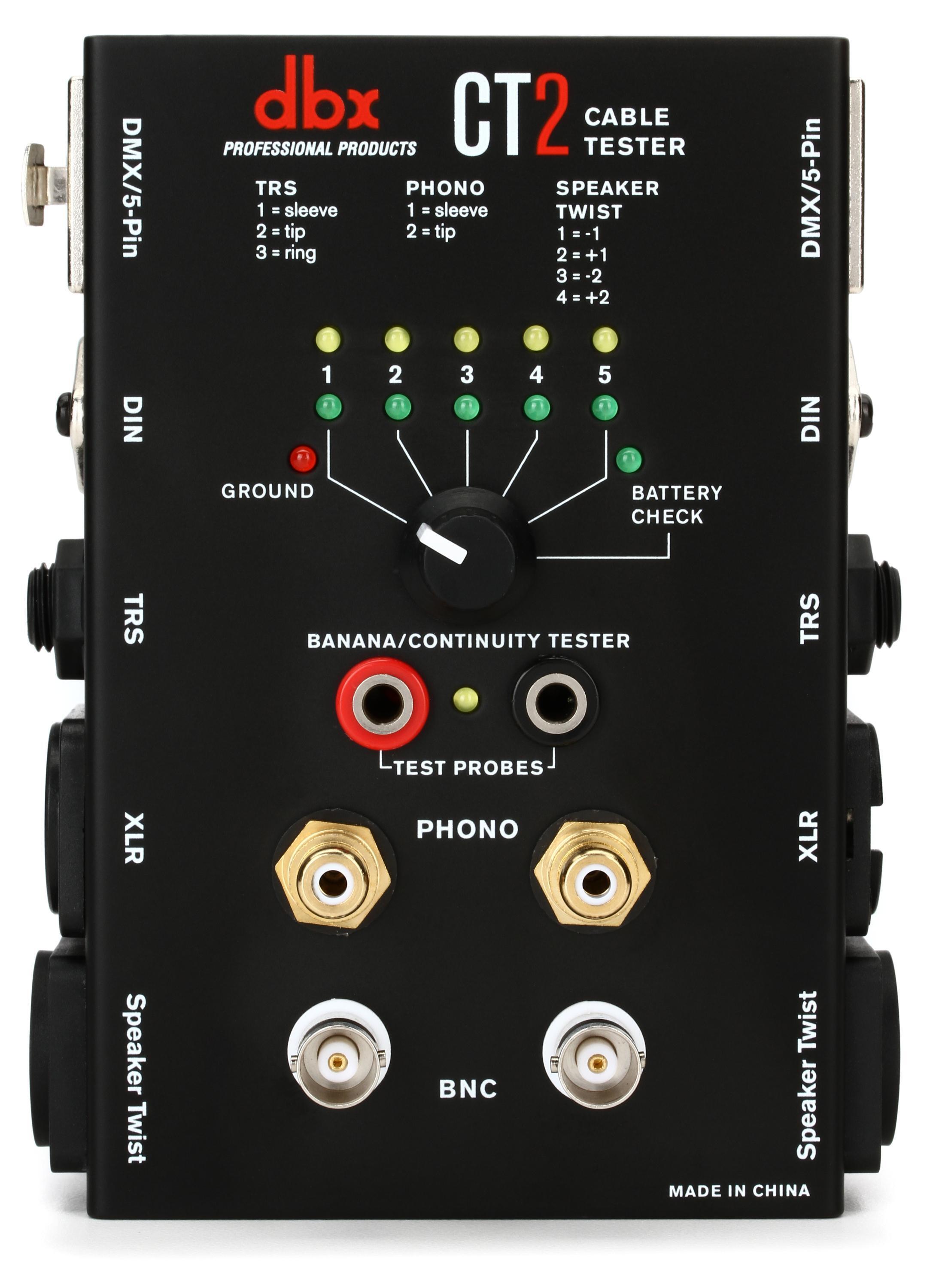 dbx CT2 Audio and DMX Cable Tester | Sweetwater