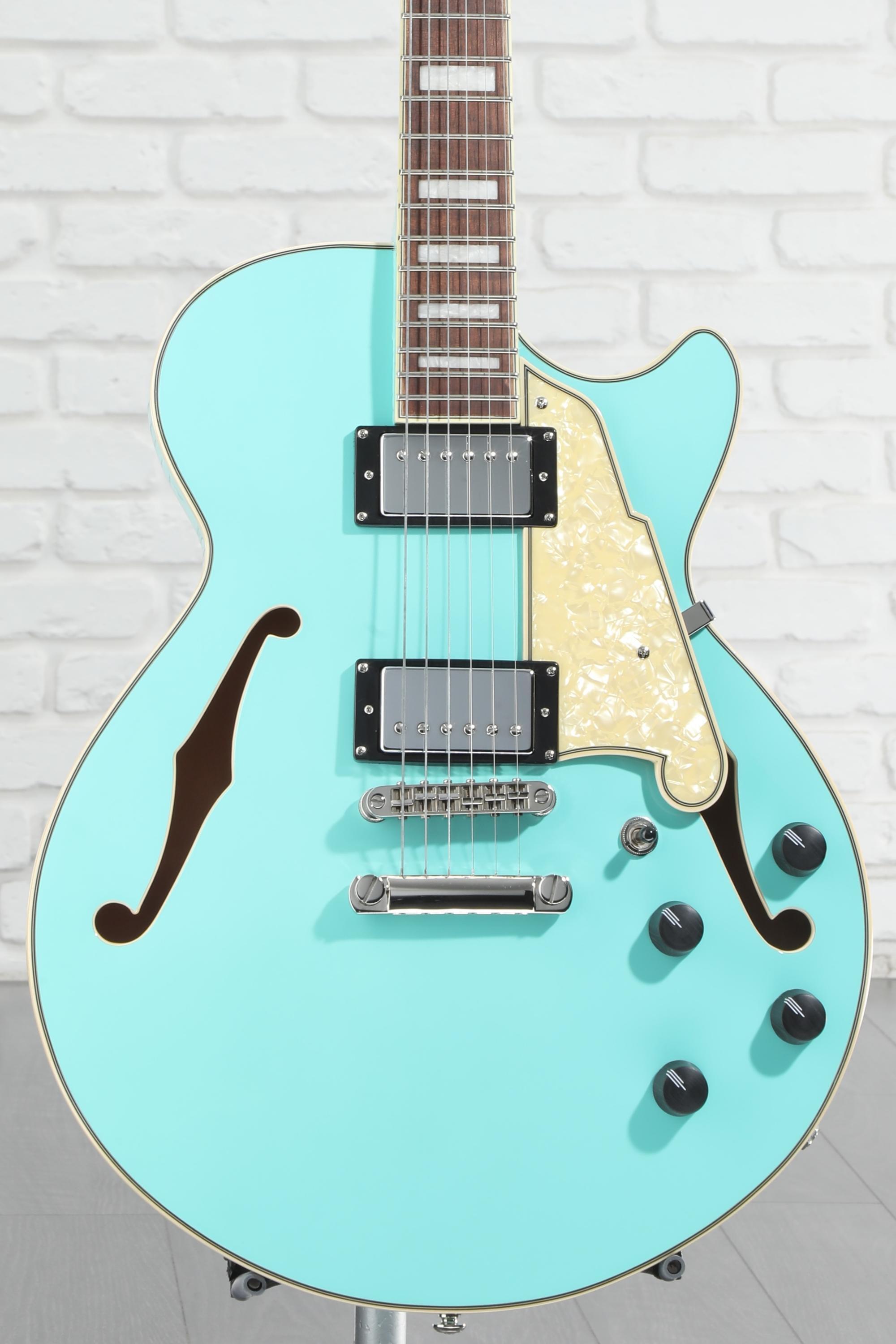D'Angelico Premier SS Semi-hollow Electric Guitar - Surf Green