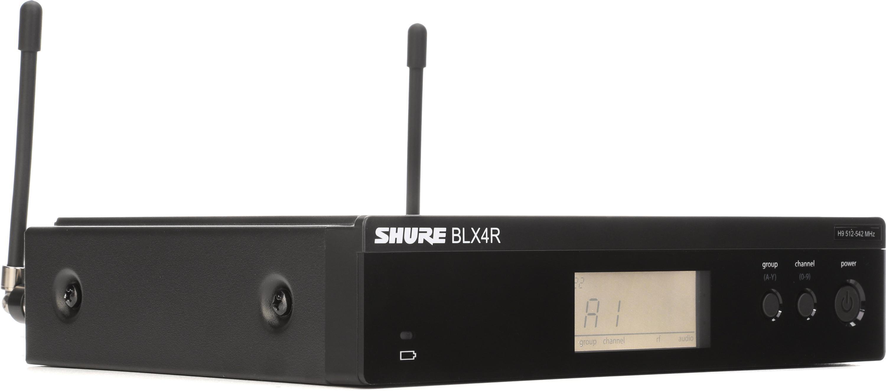 Shure BLX4R Wireless Receiver - H9 Band | Sweetwater