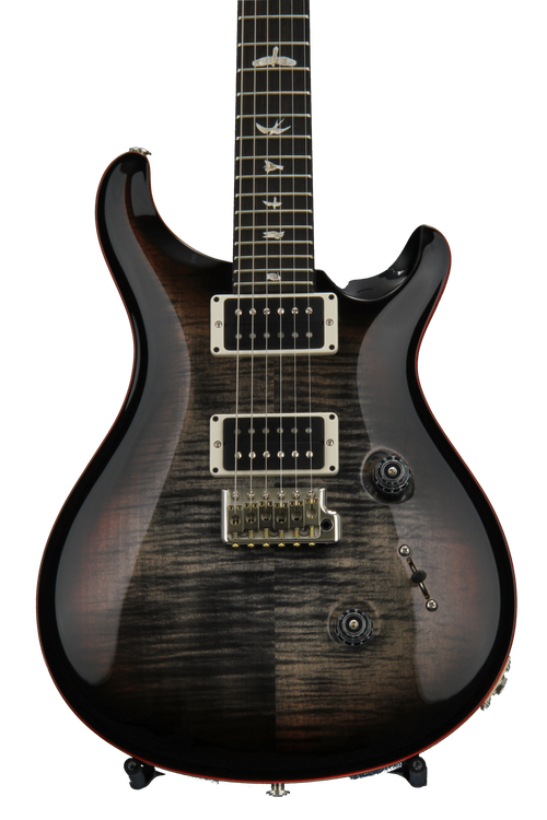 PRS Custom 24 Figured Top - Charcoal Tri Color Burst with