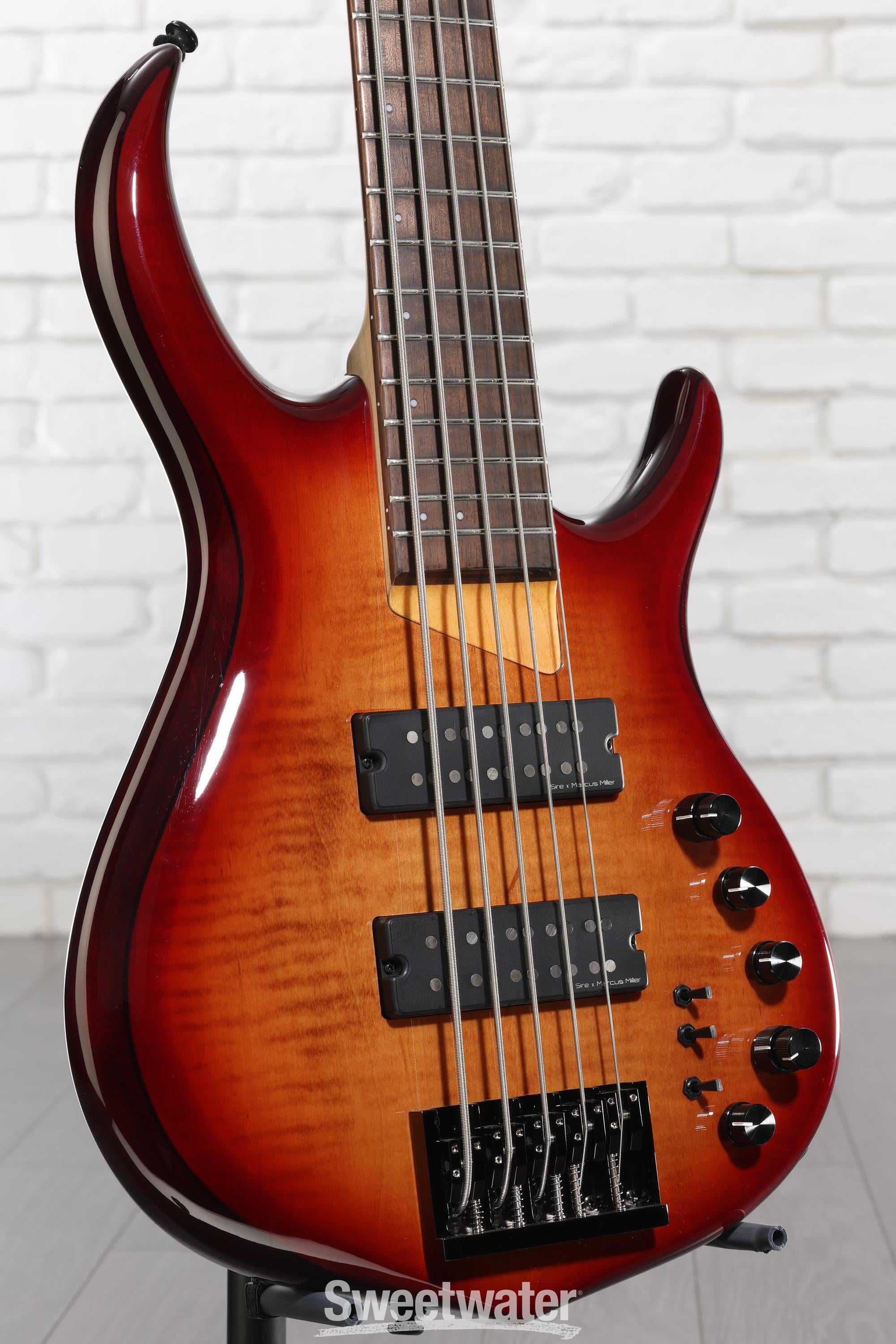 Photo of Sire Marcus Miller M7 Alder 5-string Bass Guitar - Brown Sunburst