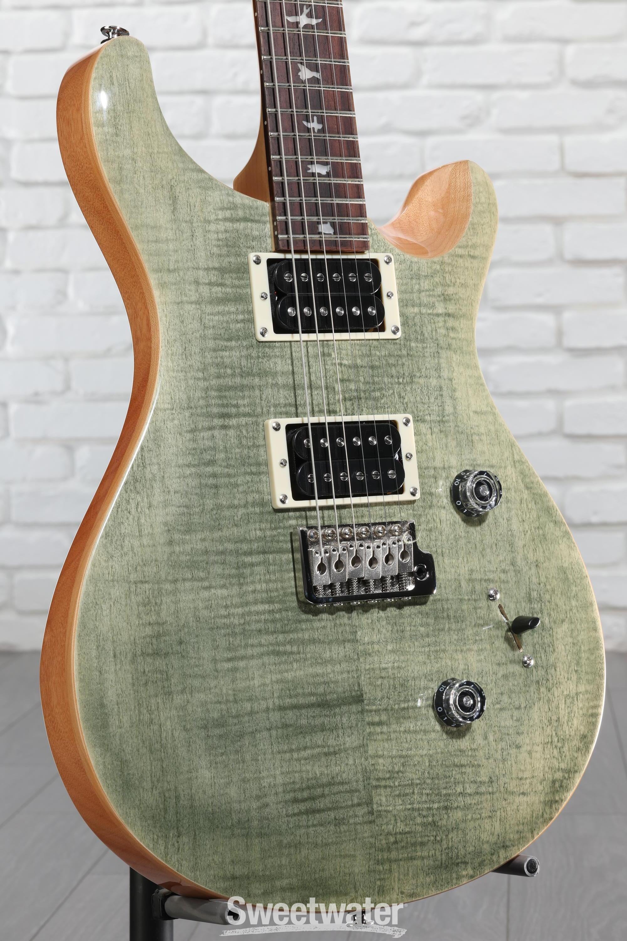 PRS SE Custom 24 Electric Guitar - Trampas Green, Sweetwater