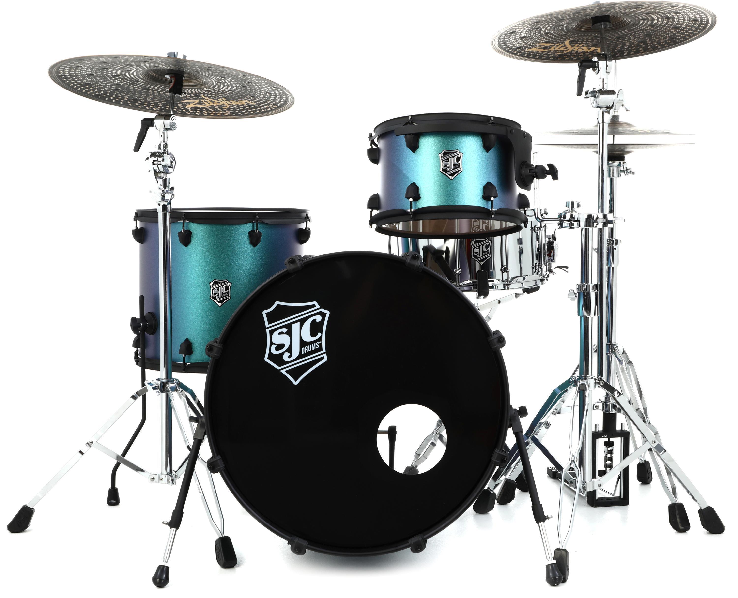 SJC Custom Drums Pathfinder Series 3-piece Shell Pack - Pacific Teal