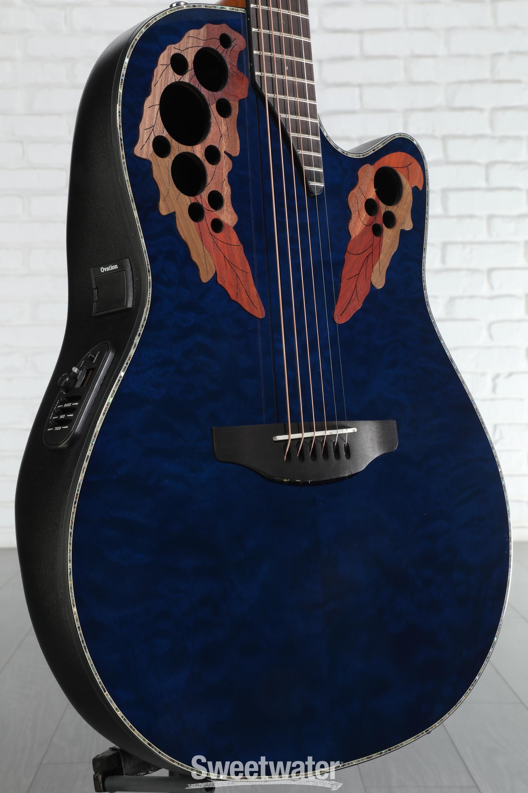 Ovation Celebrity Elite Plus CE44P-8TQ Mid-Depth Acoustic-Electric