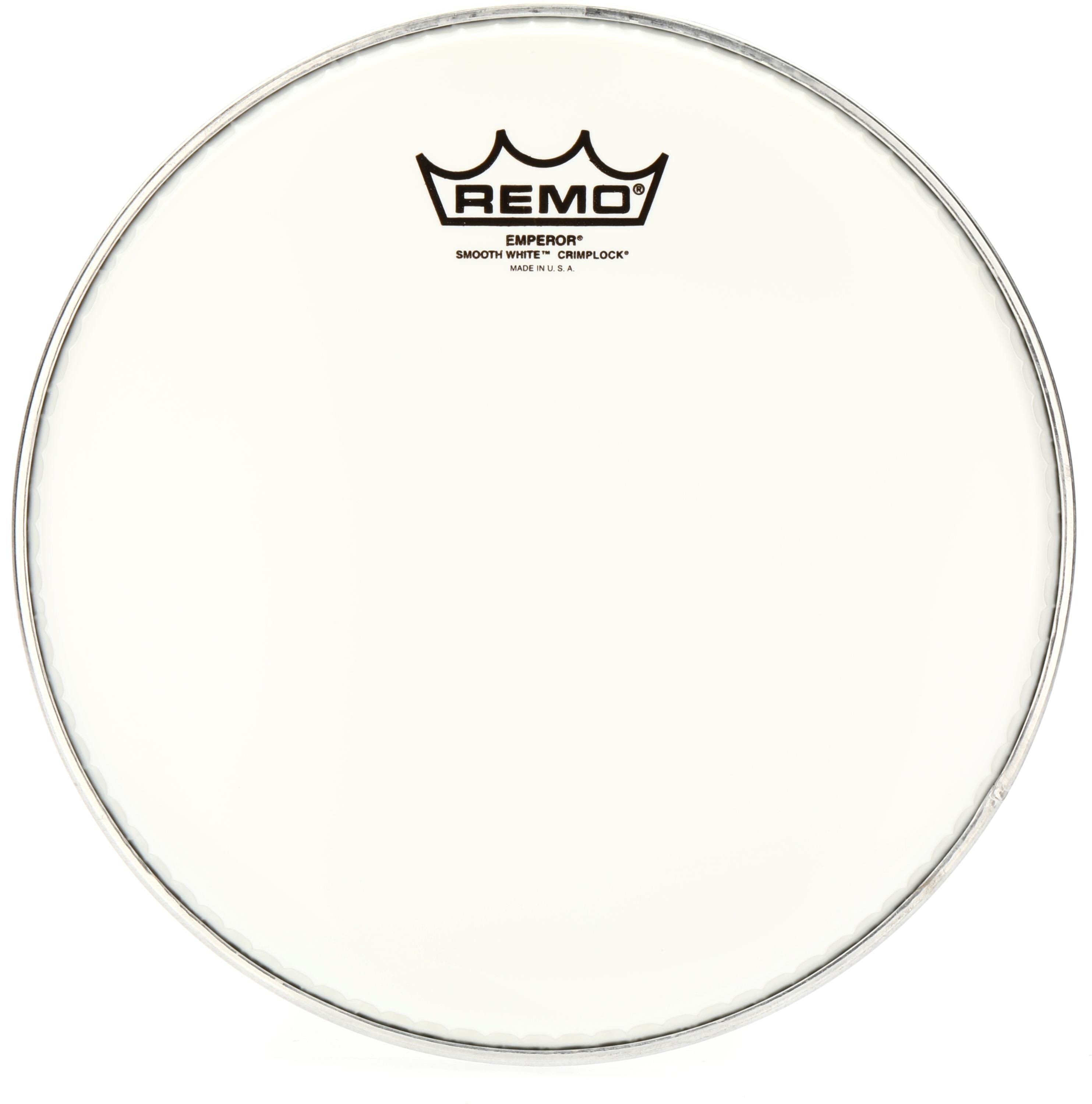 Remo Emperor Smooth White Crimplock Tenor Drumhead - 10-inch | Sweetwater