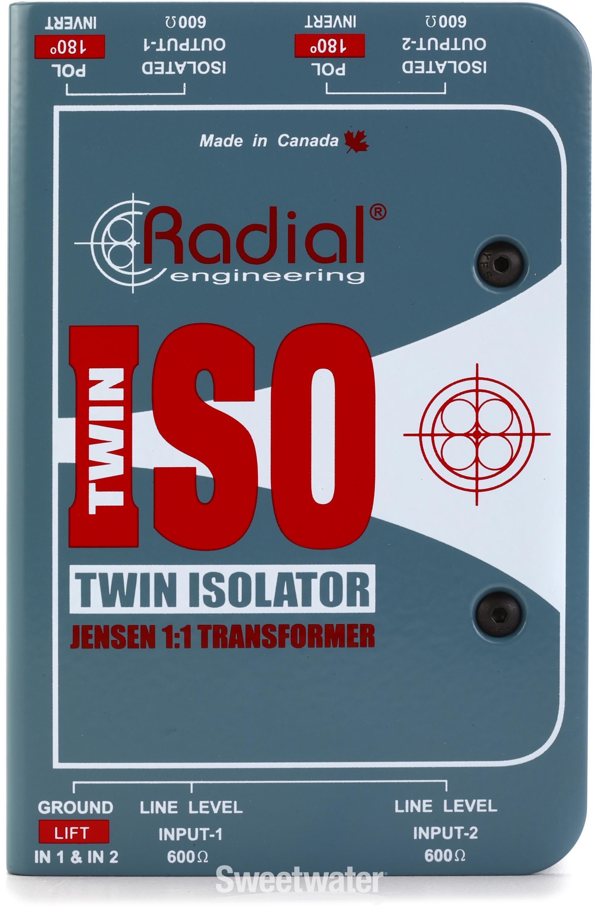 Radial Twin-Iso 2-channel Line Isolator | Sweetwater Radial Twin-Iso 2-channel Line Isolator | Sweetwater
