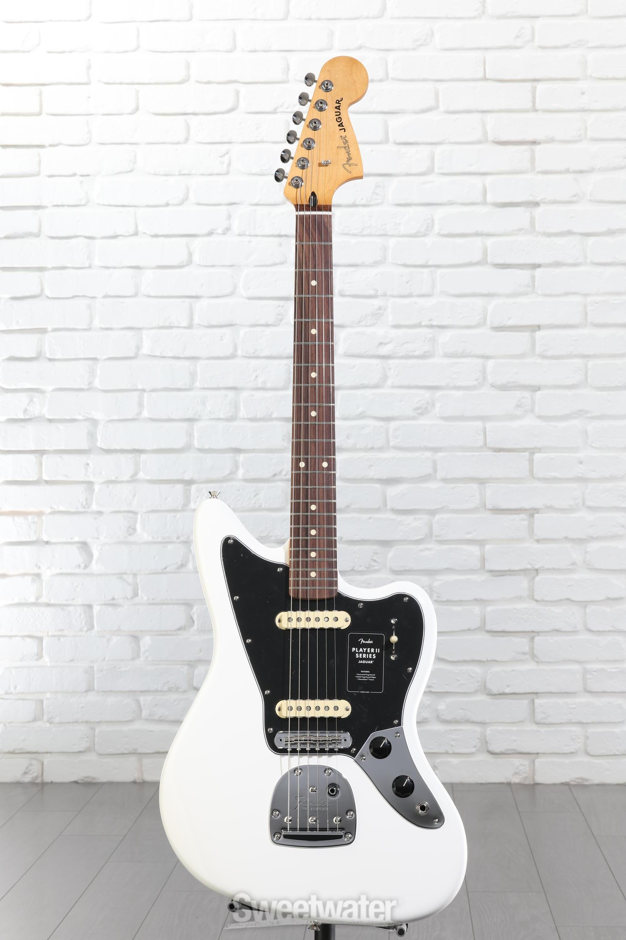 Fender Player II Jaguar Electric Guitar - Polar White | Sweetwater