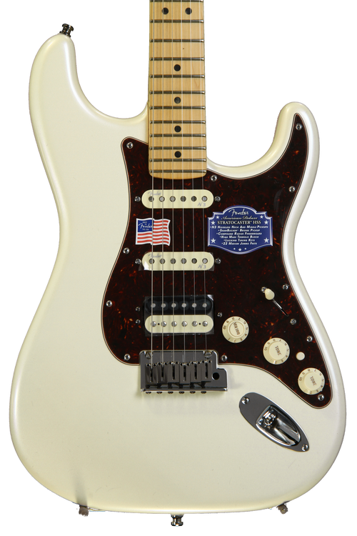 Fender American Deluxe Stratocaster HSS Shawbucker - Olympic Pearl