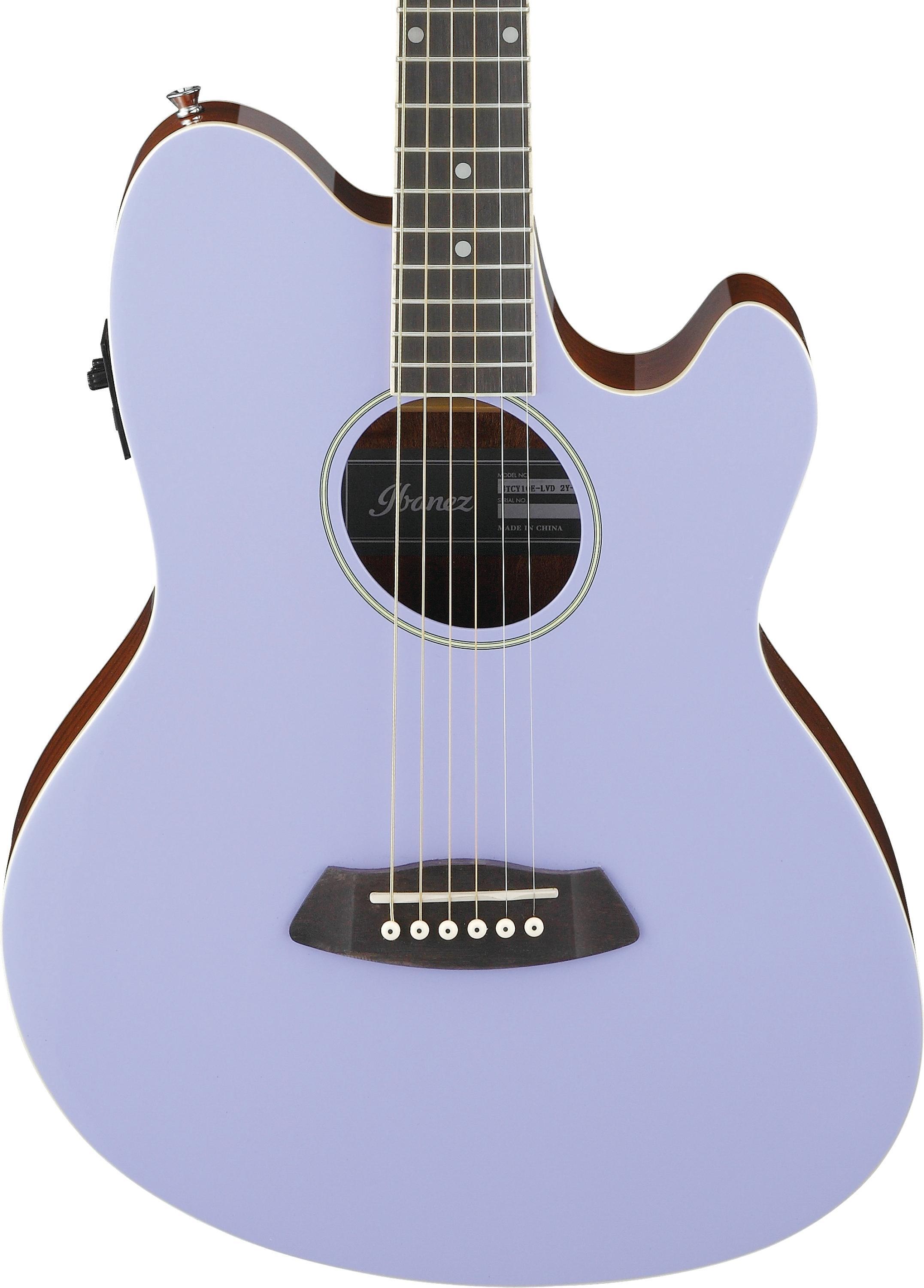 Ibanez Talman TCY10E Acoustic-electric Guitar - Lavender-