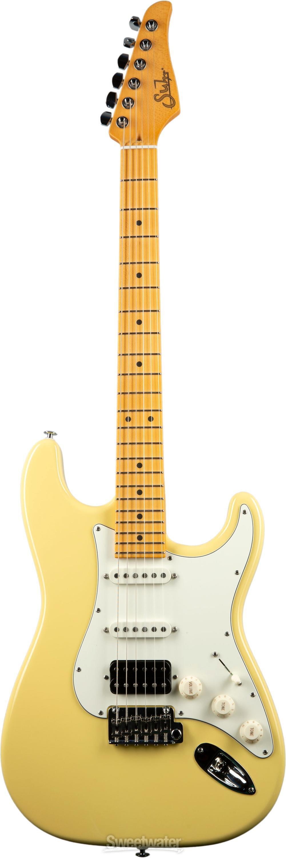 Suhr Classic S Electric Guitar - Vintage Yellow with Maple