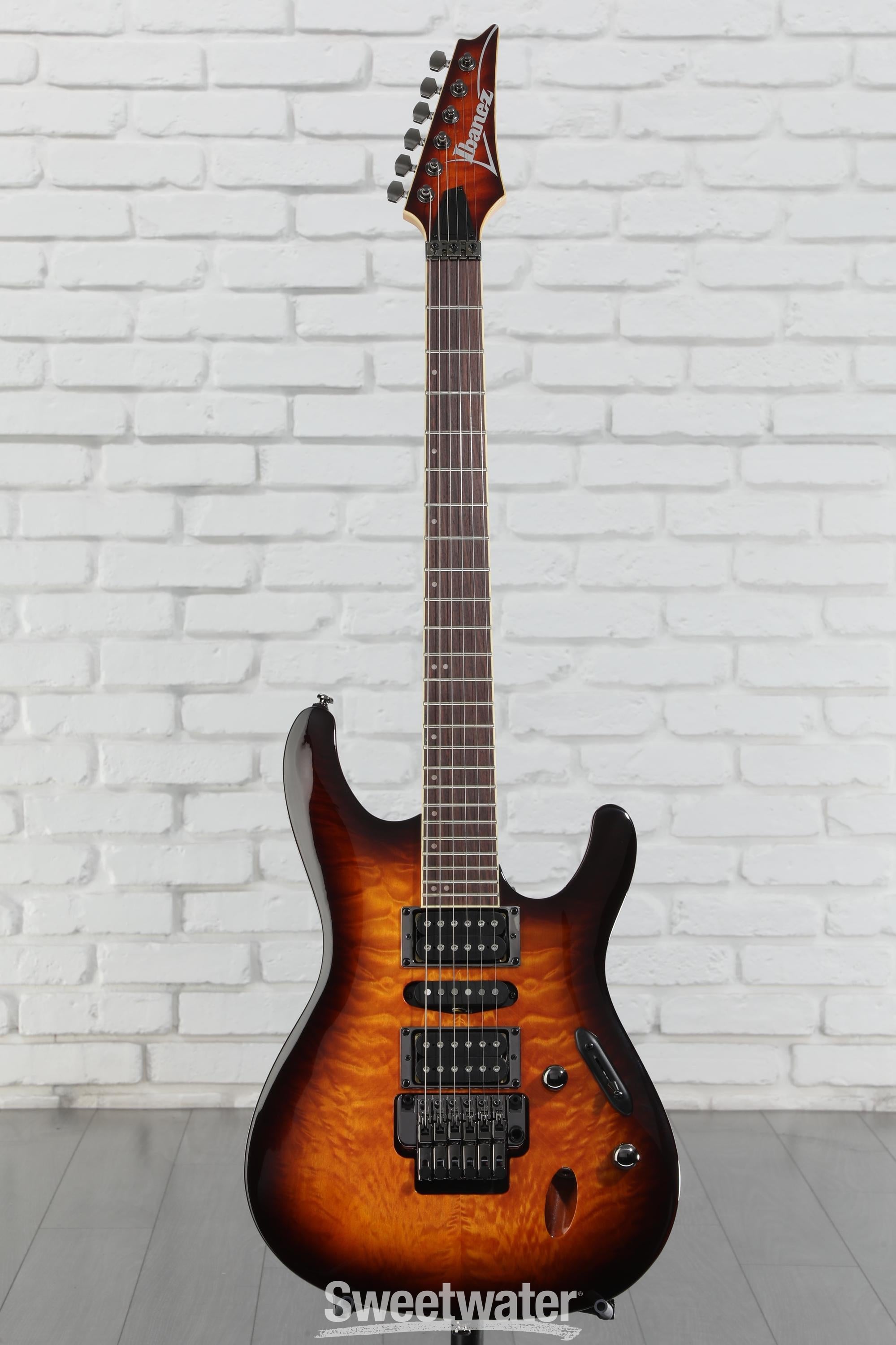 [美品] Ibanez S670QM DEB Ibanez S670QM Electric Guitar - Dragon Eye Burst | Sweetwater
