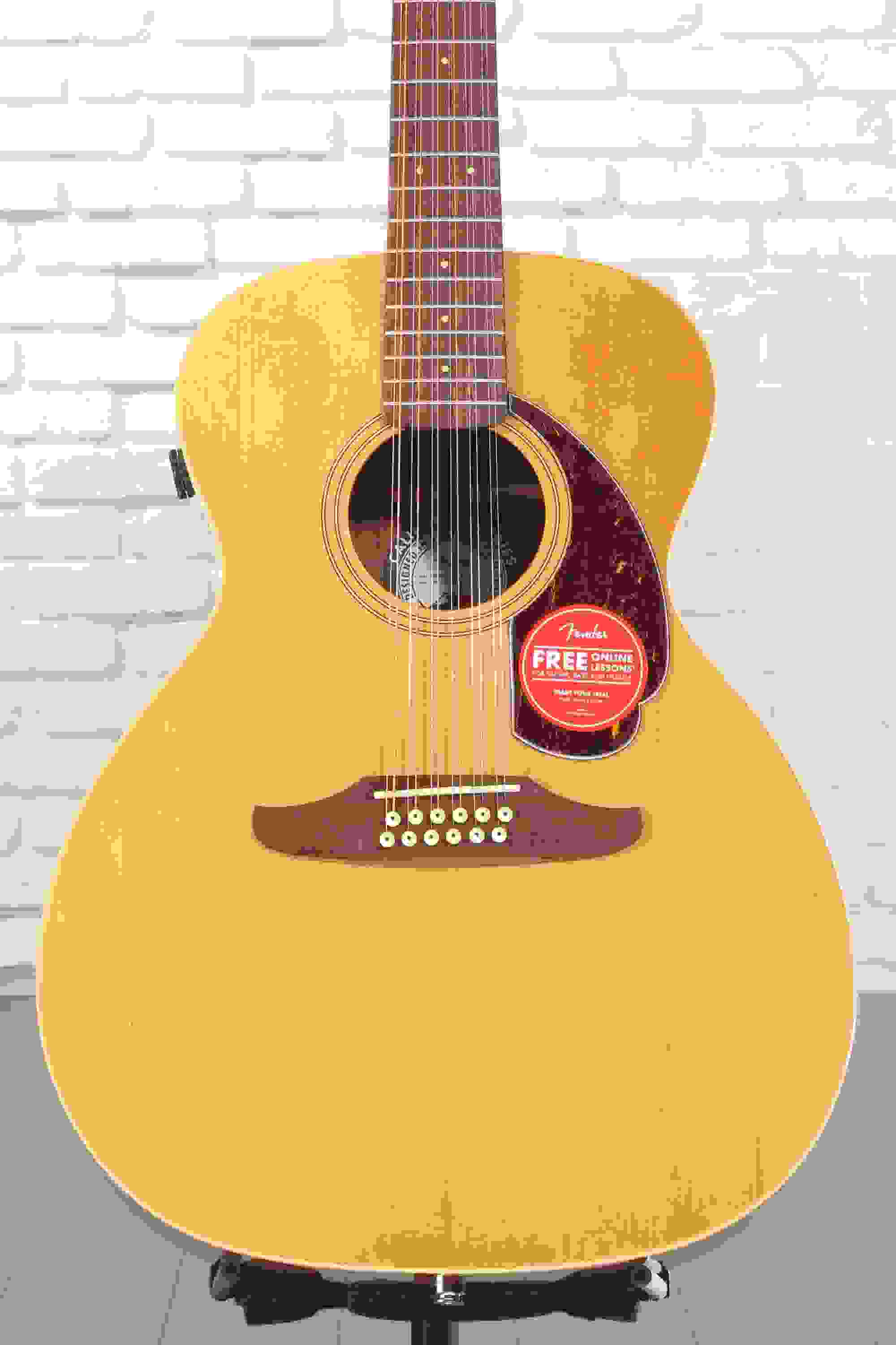 Fender Villager 12-string Acoustic-electric Guitar - Aged Natural