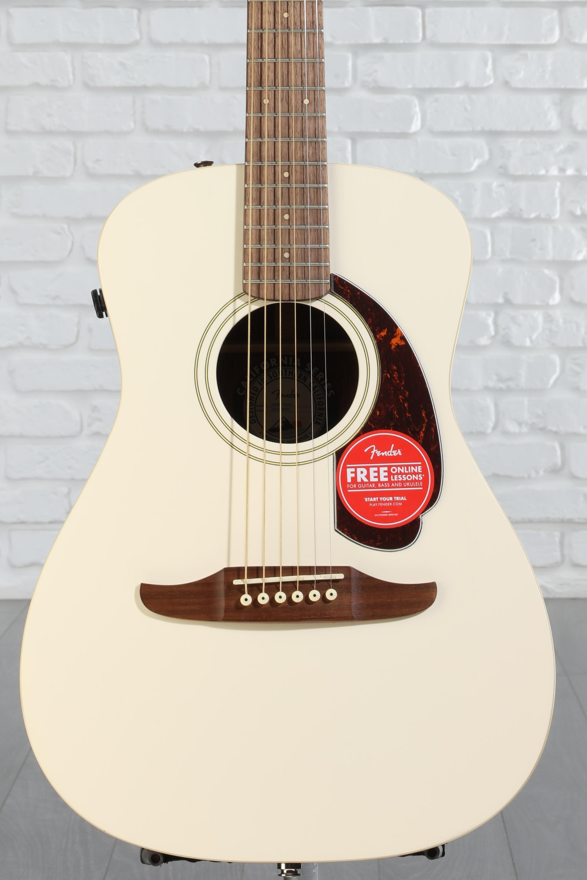 Amazon | Fender エレアコ Malibu Player, Arctic Gold ソフト