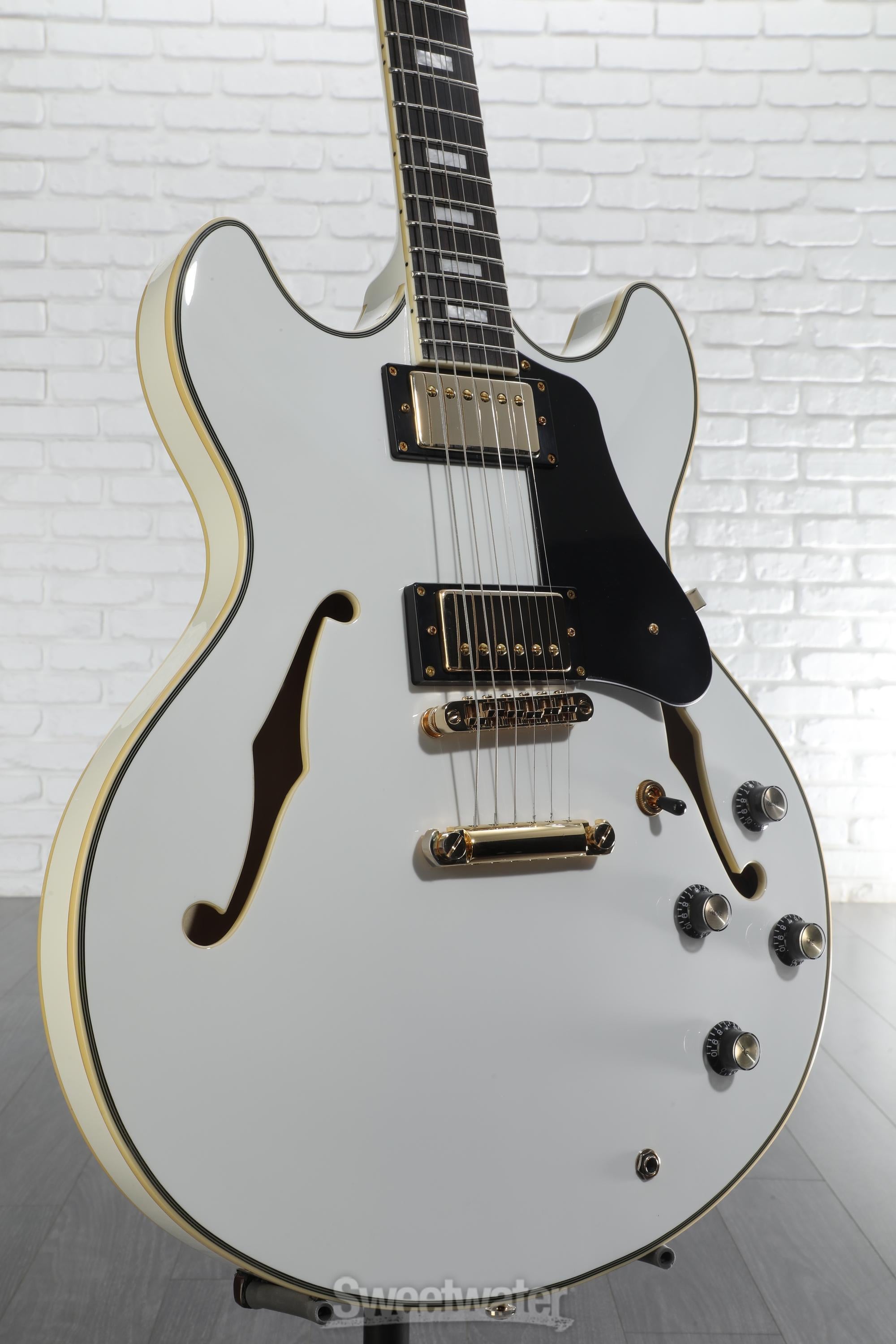 Sire Larry Carlton H7 Semi-hollow Electric Guitar - White