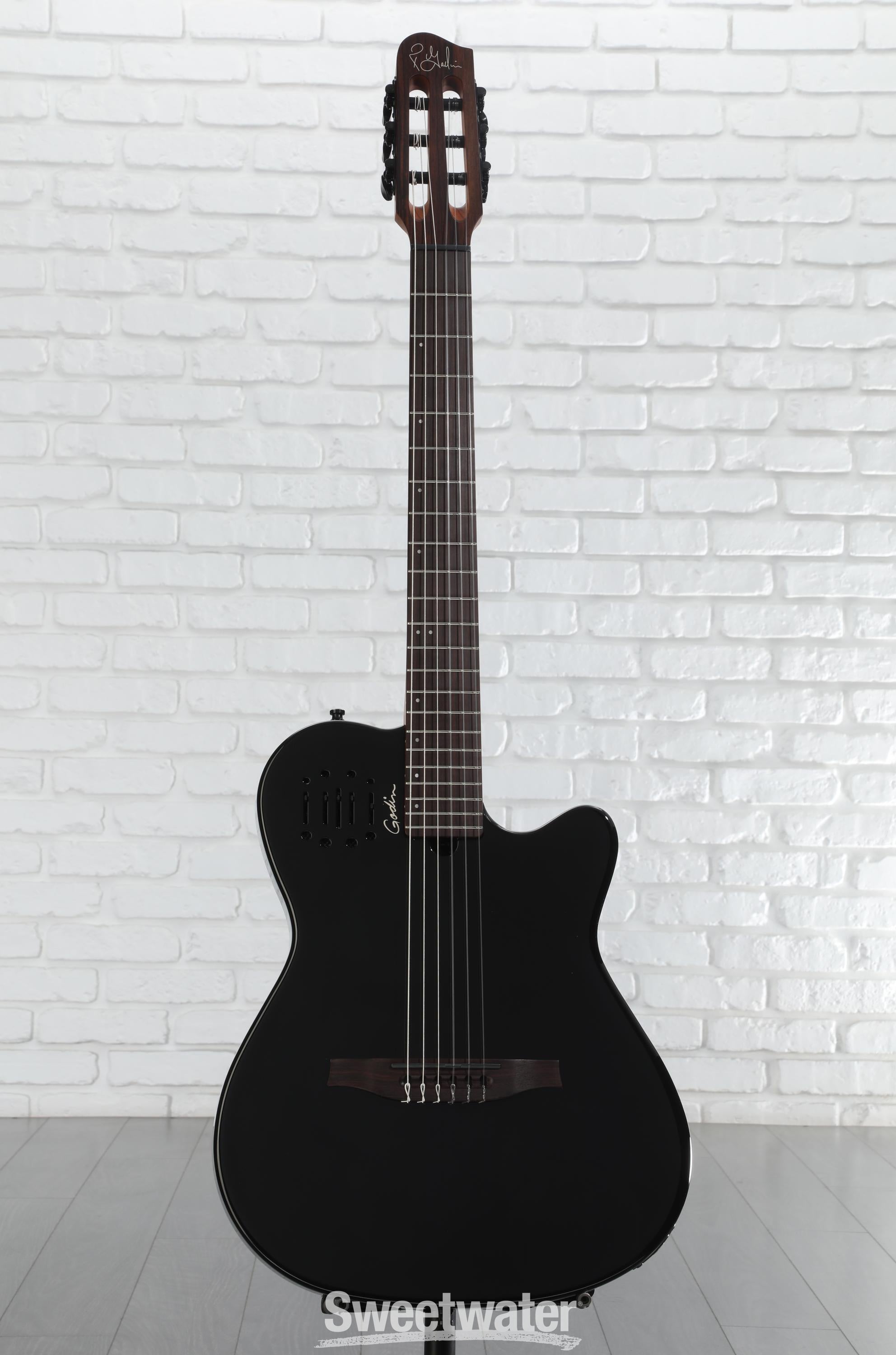ギター Godin Multiac ACS-SA MultiacNylon BLACK Godin ACS-SA Slim, Nylon String Acoustic-Electric Guitar