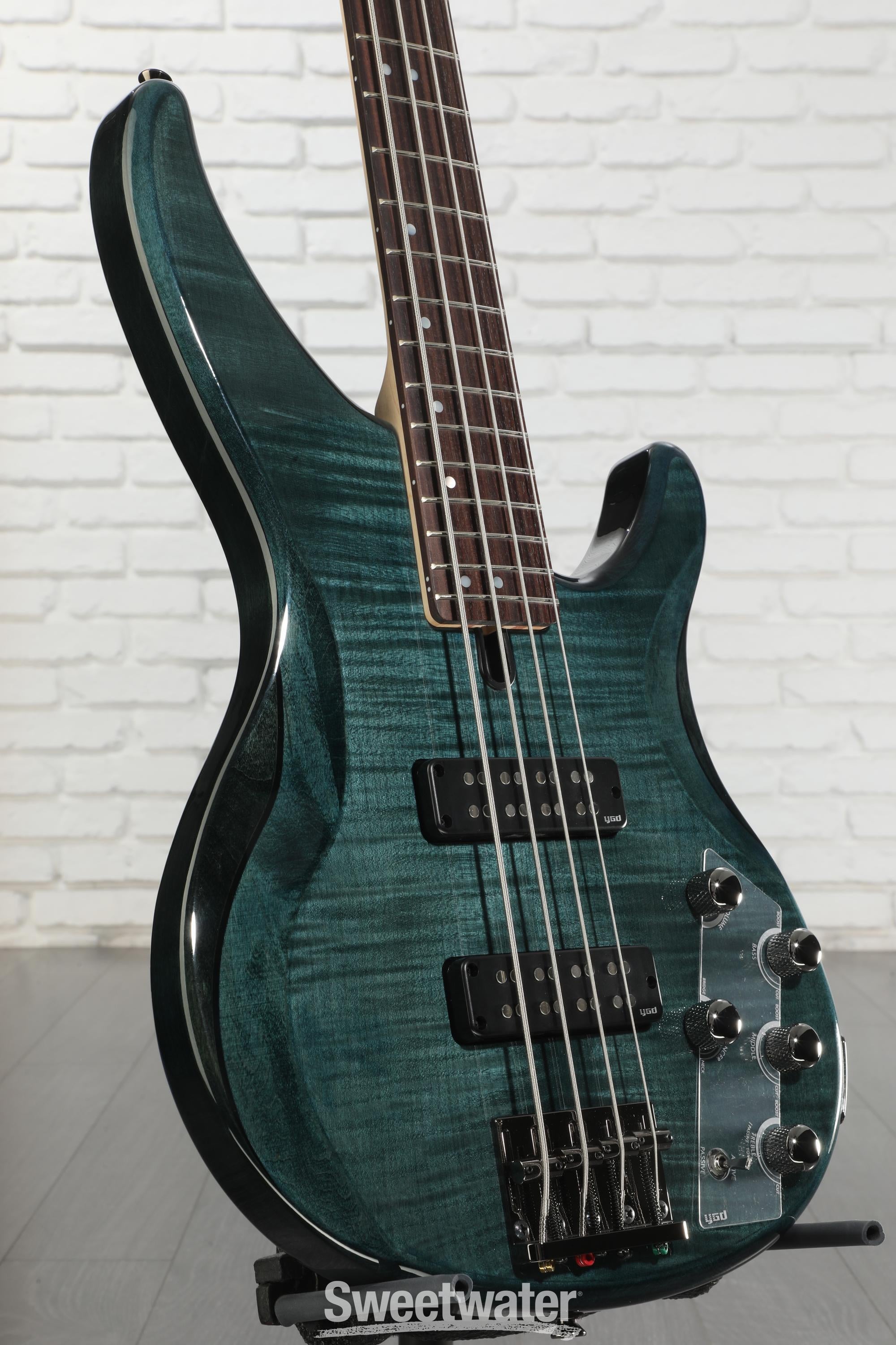 Yamaha TRBX604FM 4-string Bass Guitar - Indigo Blue | Sweetwater