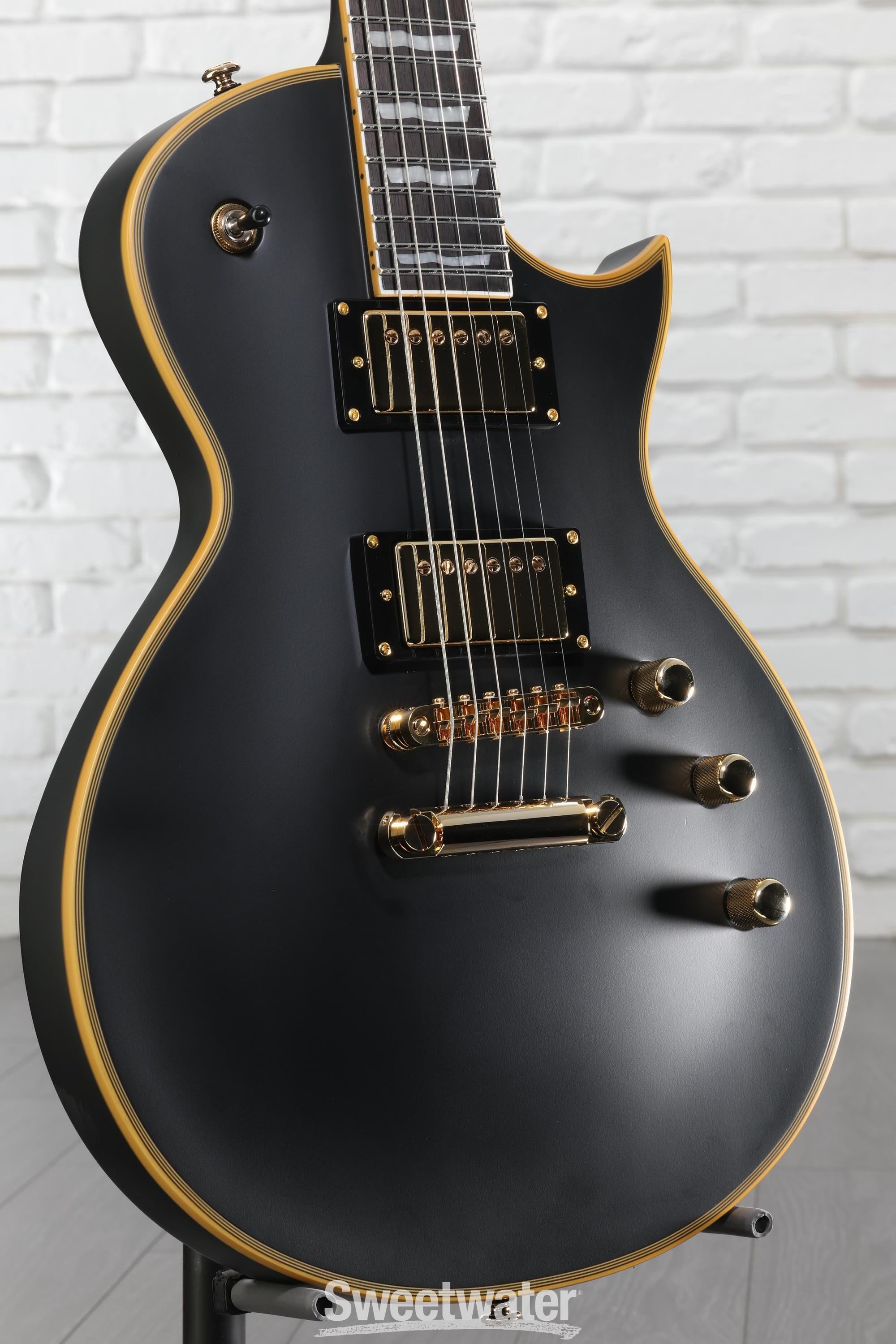 ESP LTD EC-1000 Duncan Electric Guitar - Vintage Black | Sweetwater