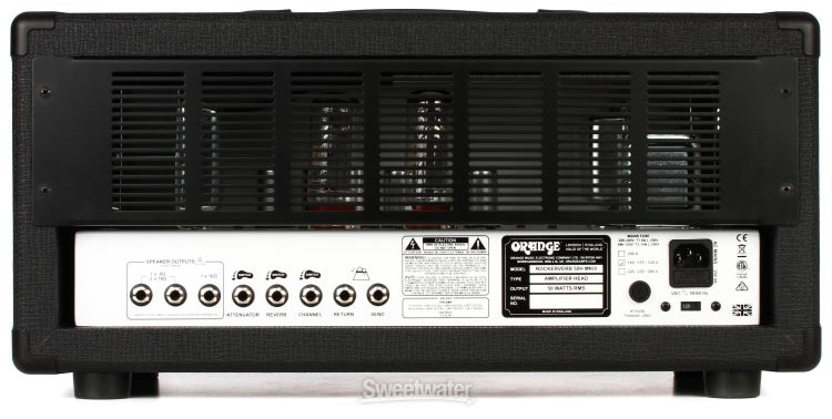 Orange Rockerverb 50 MKIII - 50-watt 2-channel Tube Head - Black