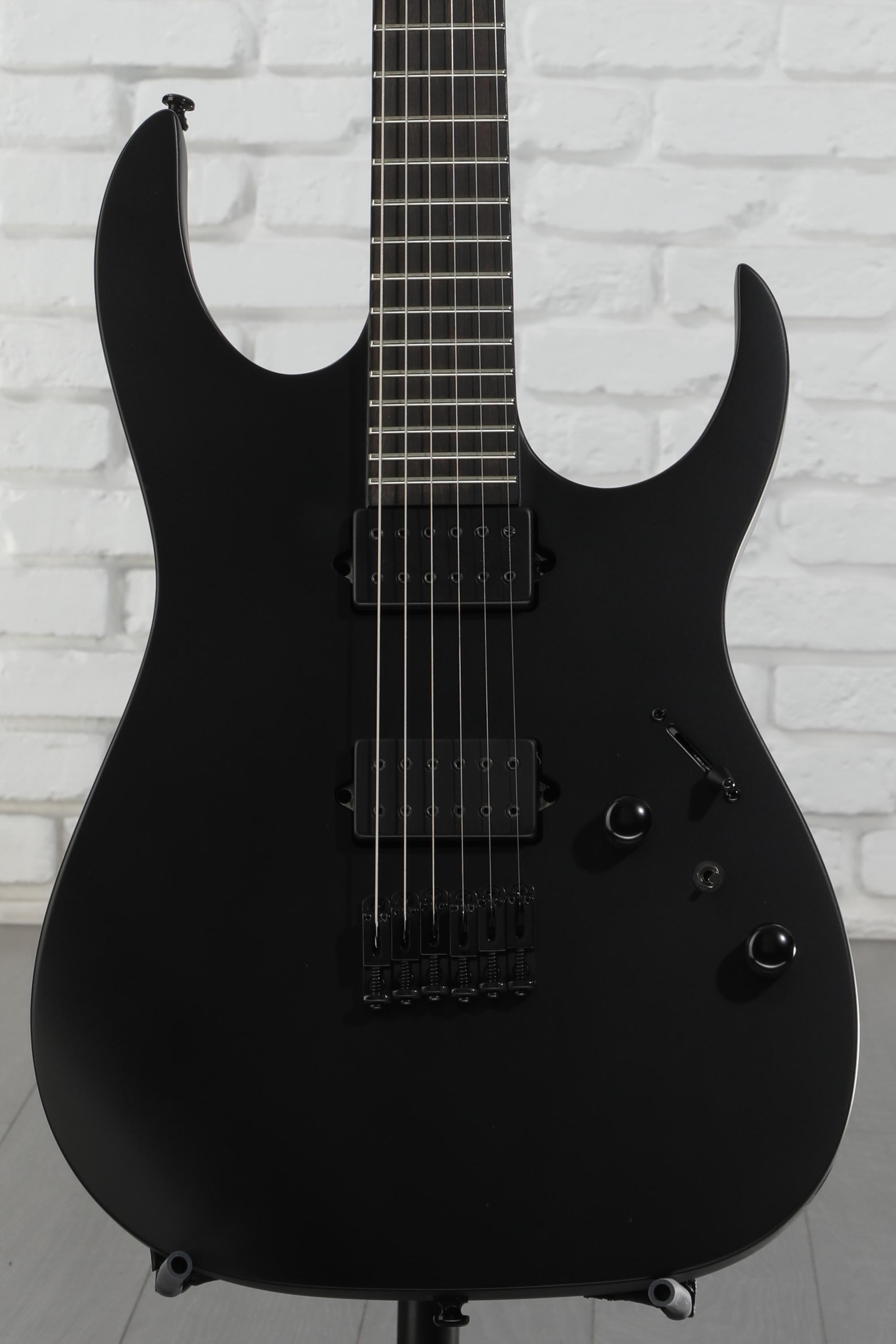 Ibanez RGRTB621 Iron Label Electric Guitar - Black Flat