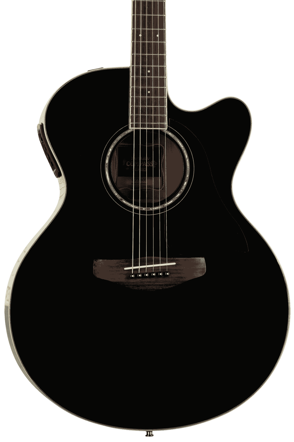 Yamaha CPX600 Medium Jumbo Cutaway - Black | Sweetwater