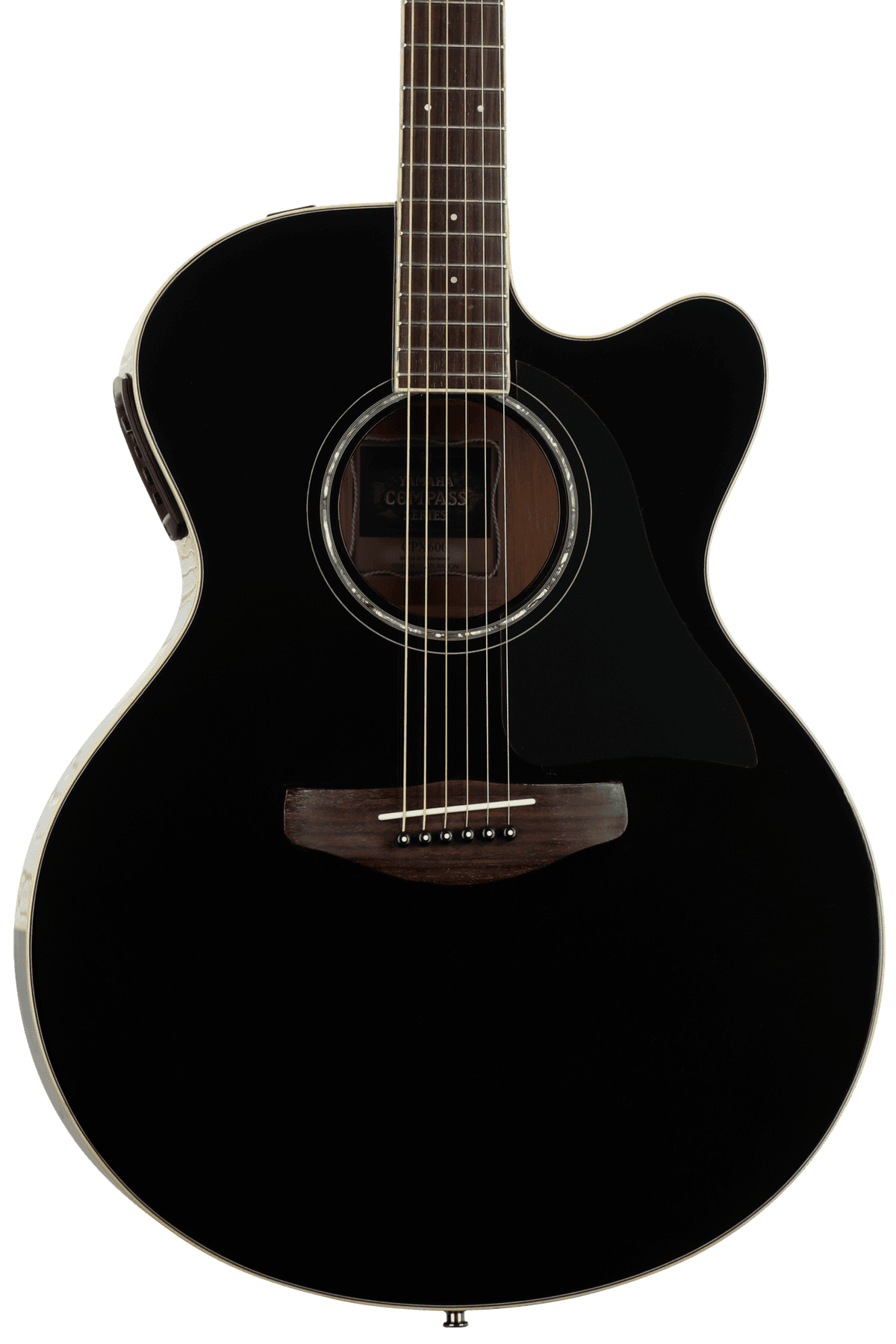 Yamaha CPX600 Medium Jumbo Cutaway - Black | Sweetwater