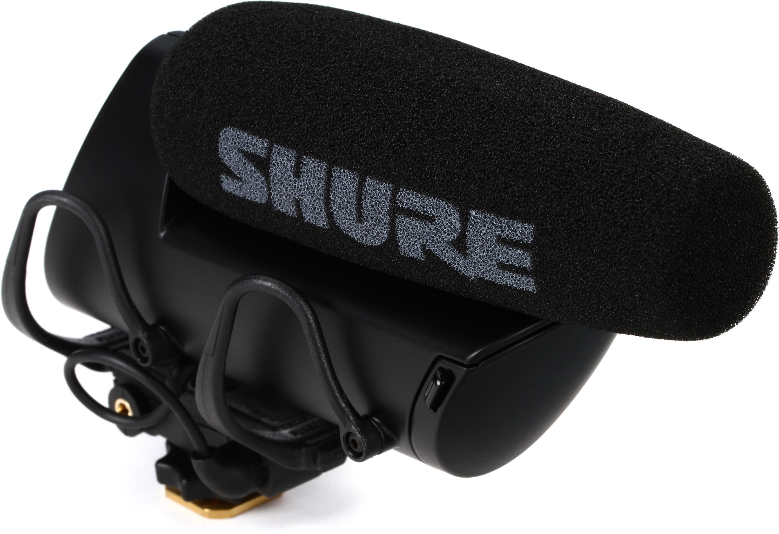 Shure VP83F LensHopper Camera-mount Compact Shotgun Microphone with Flash  Recording