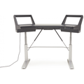 Photo of Argosy Halo.E2 Base Sit-Stand Workstation Desk with Original Hautelink Pattern Desktop
