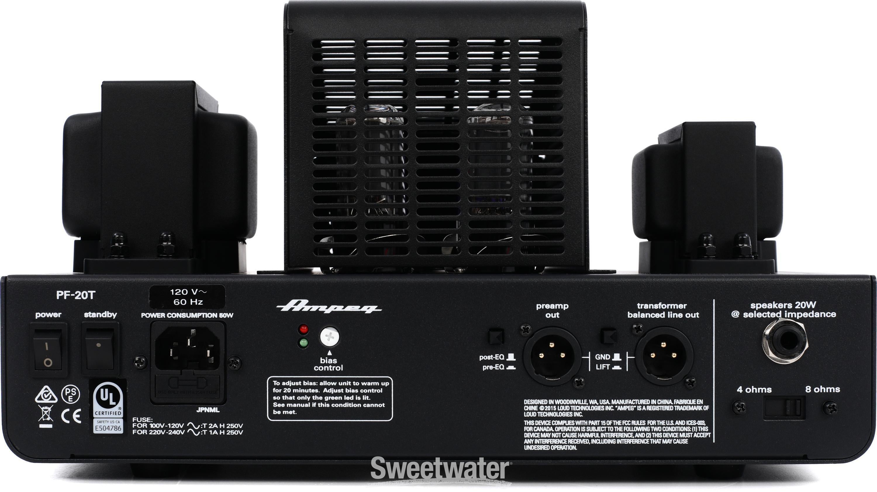 Ampeg PF-20T Portaflex - 20-watt All-tube Bass Head | Sweetwater
