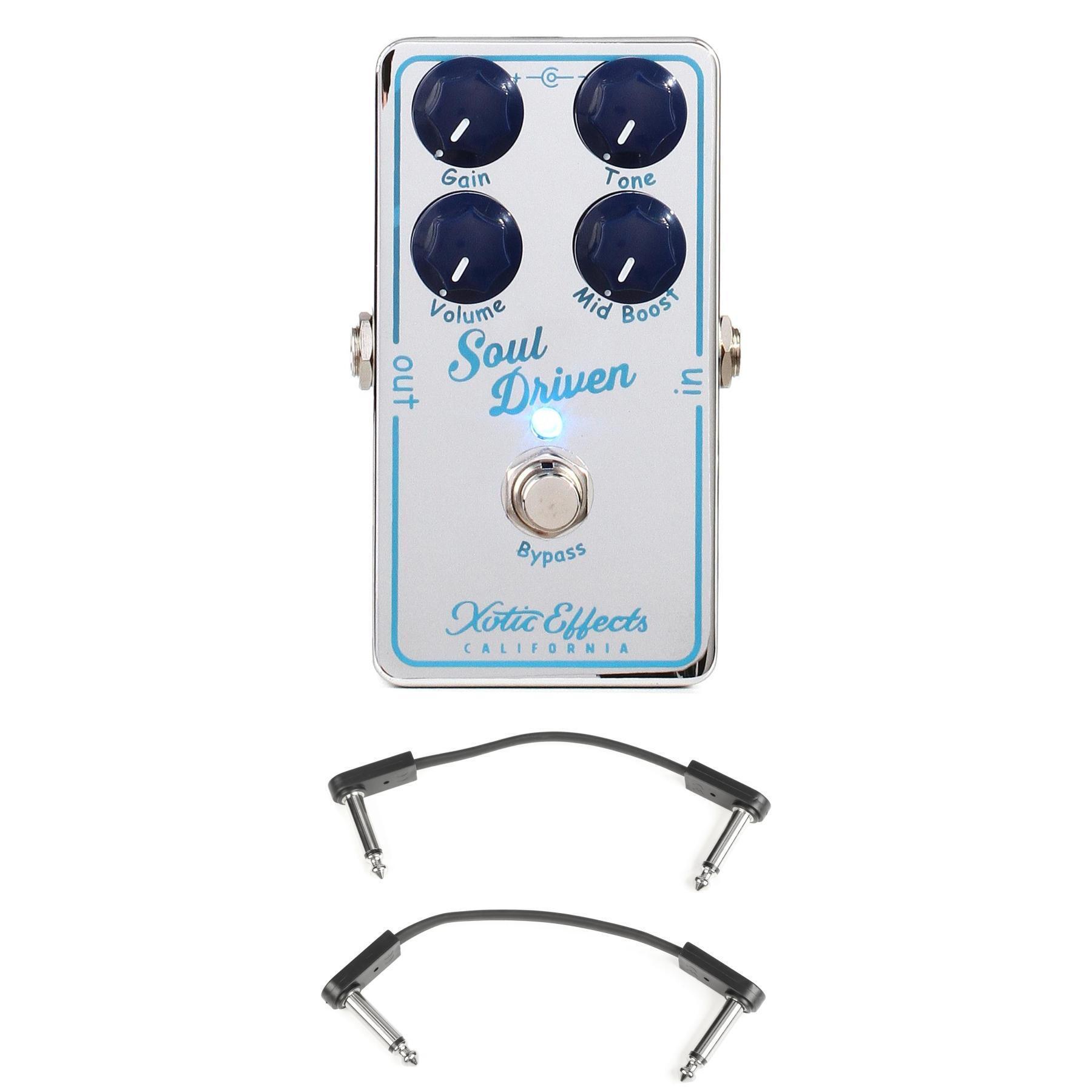 Xotic Soul Driven Overdrive Pedal with EBS Patch Cables