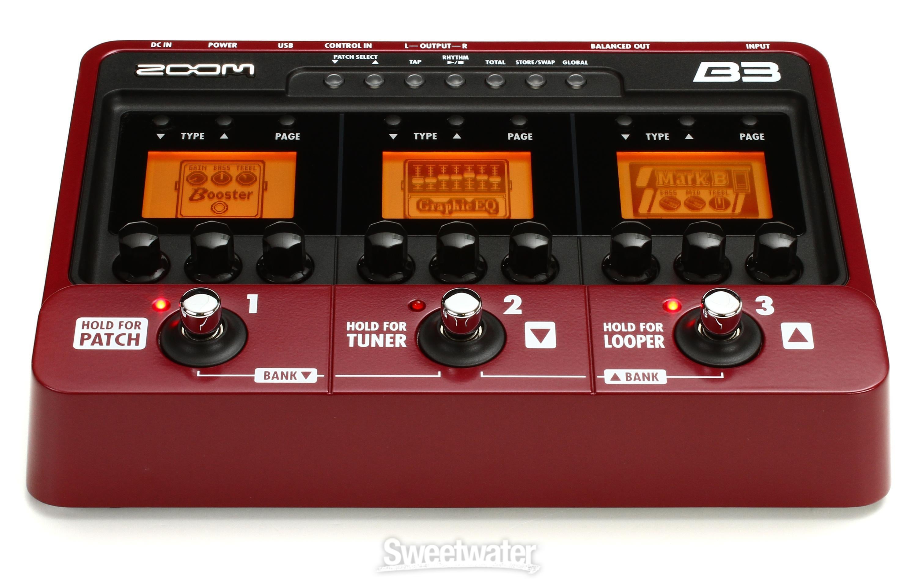 Zoom B3 Bass Multi Effects Reviews | Sweetwater