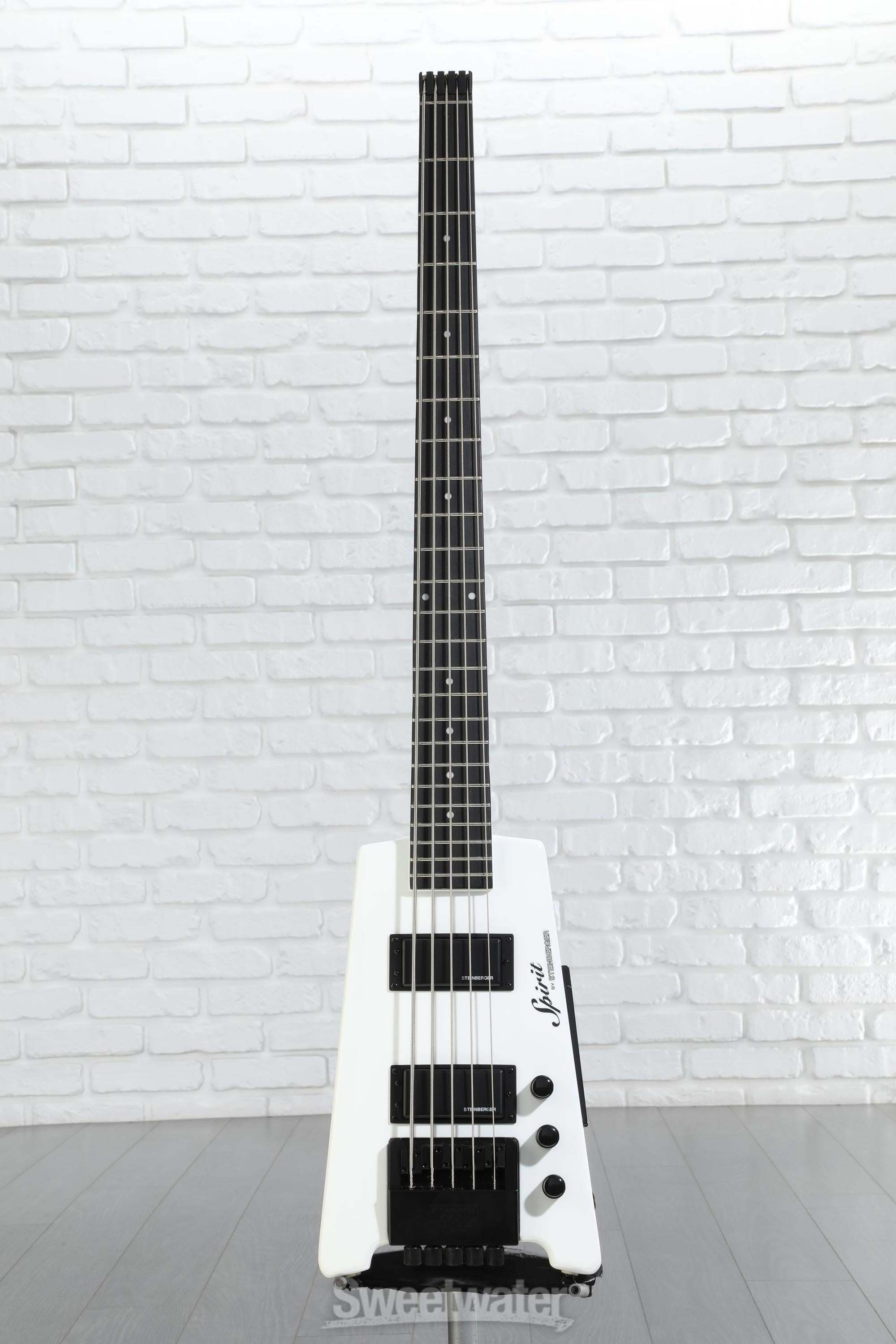 Steinberger Spirit XT-25 5-string Bass Guitar - White
