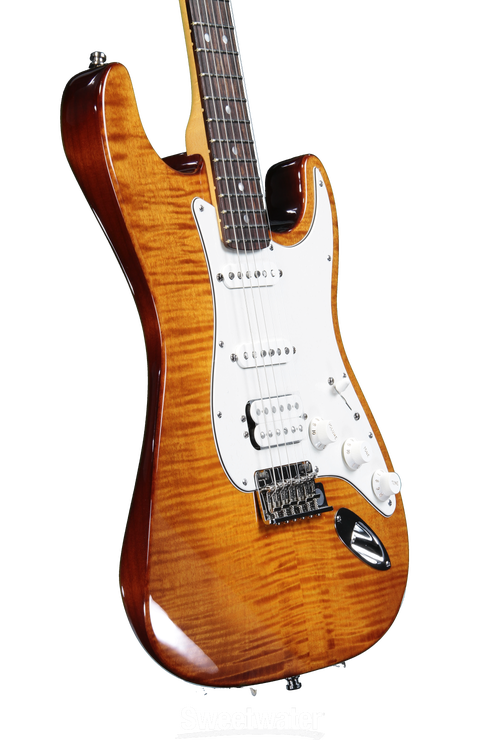 Fender Select Stratocaster HSS - Antique Burst | Sweetwater