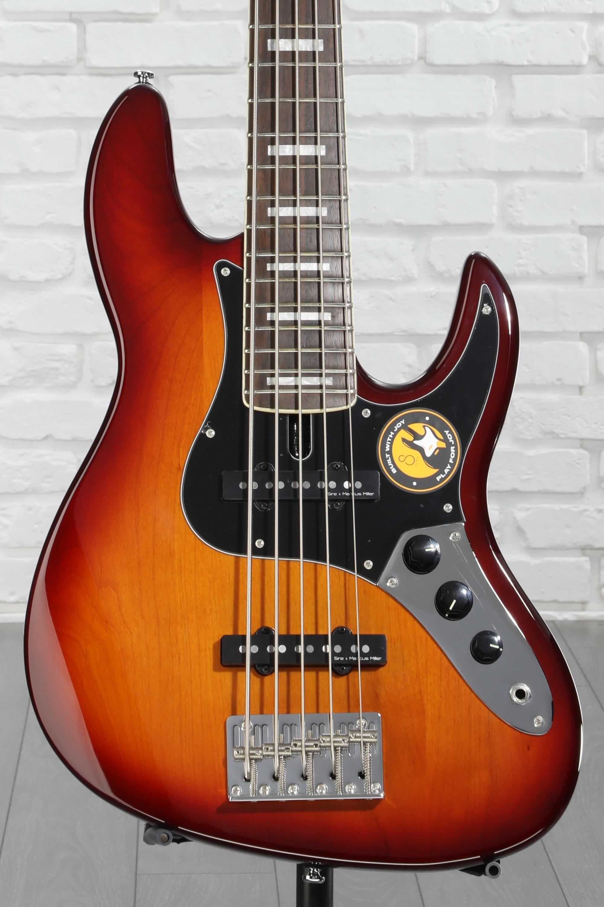 Sire Marcus Miller V5 24 5-string Bass Guitar - Tobacco Sunburst