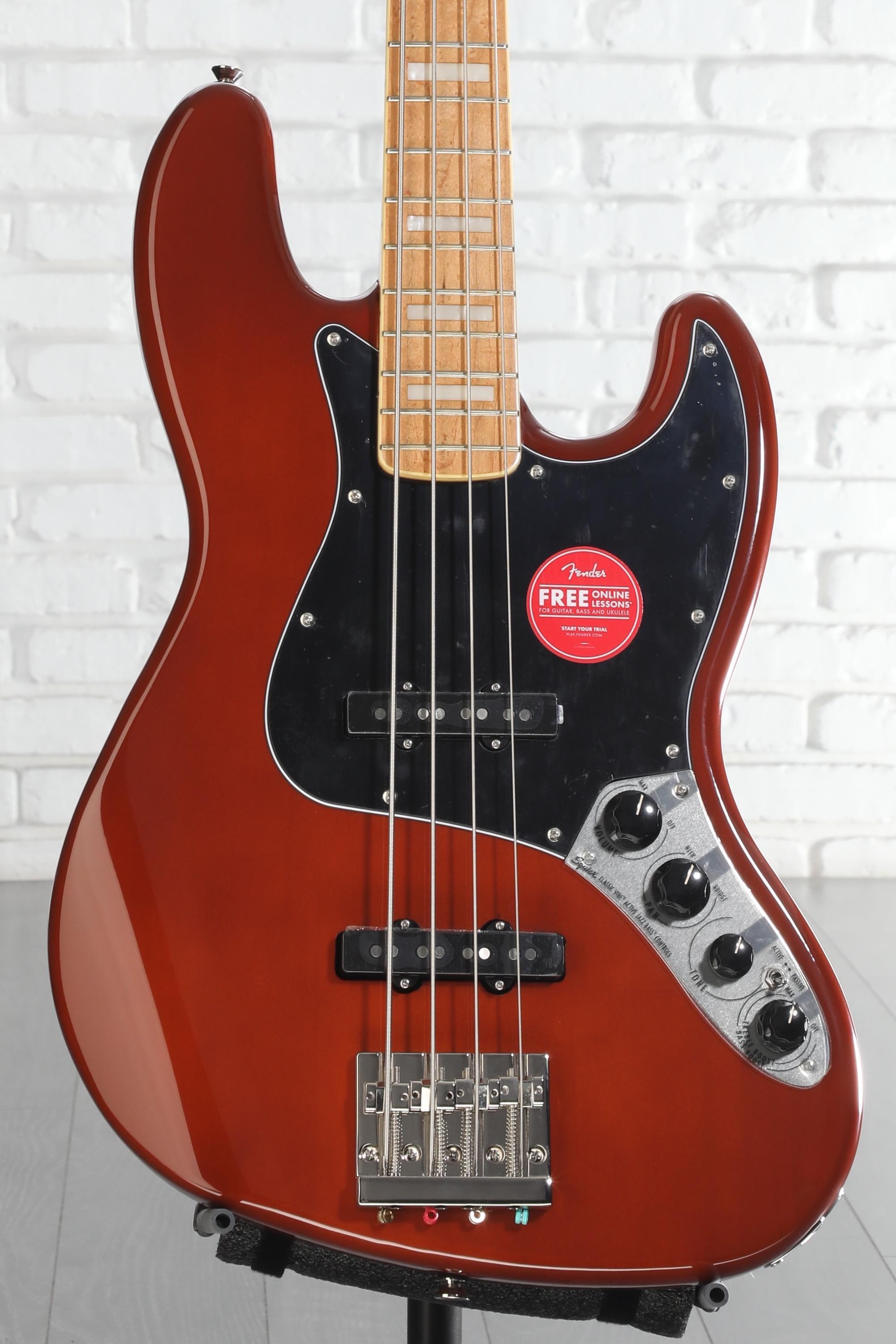 Squier Classic Vibe Active '70s Jazz Bass - Mocha | Sweetwater