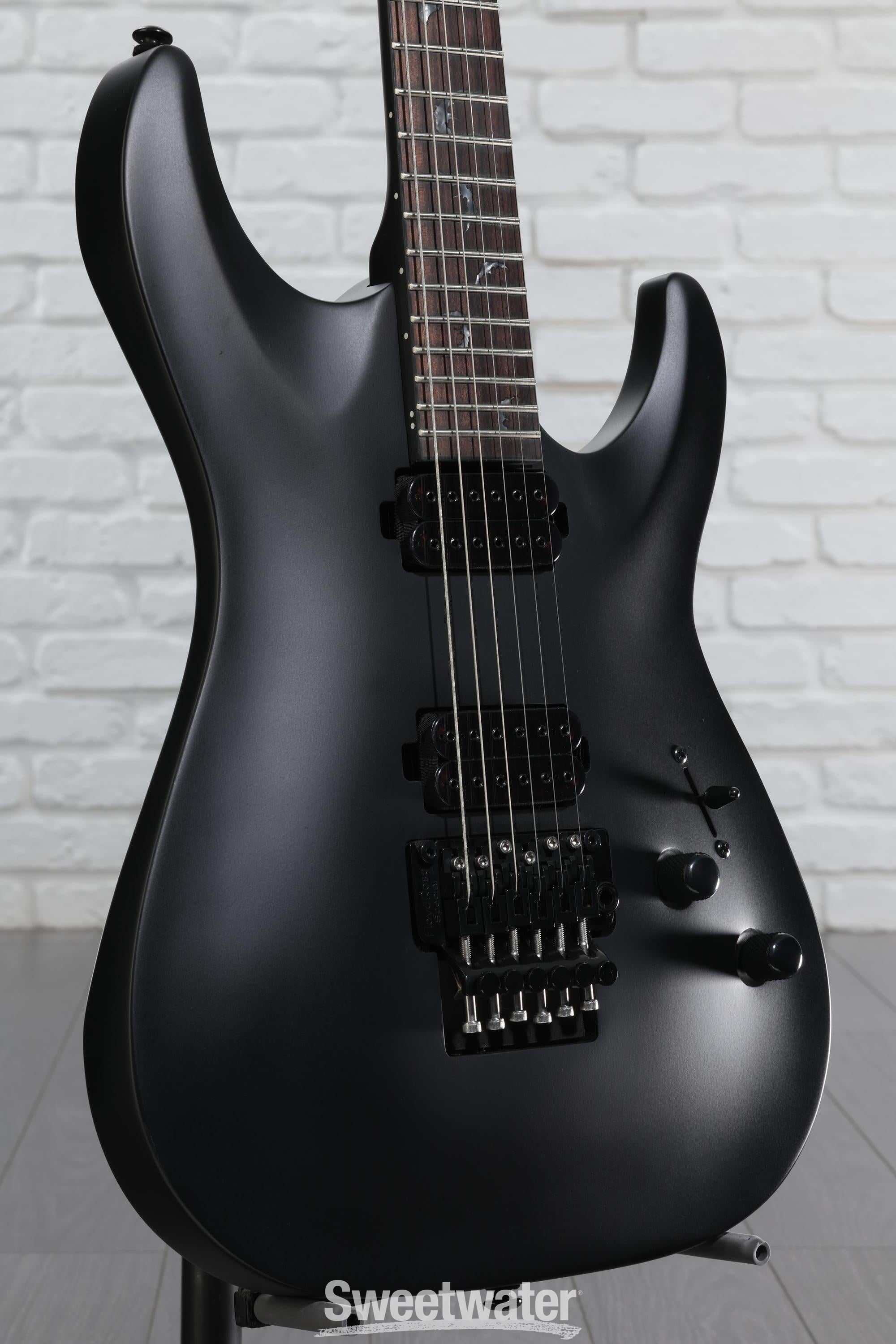 Schecter Damien-6 FR SBK Electric Guitar - Satin Black