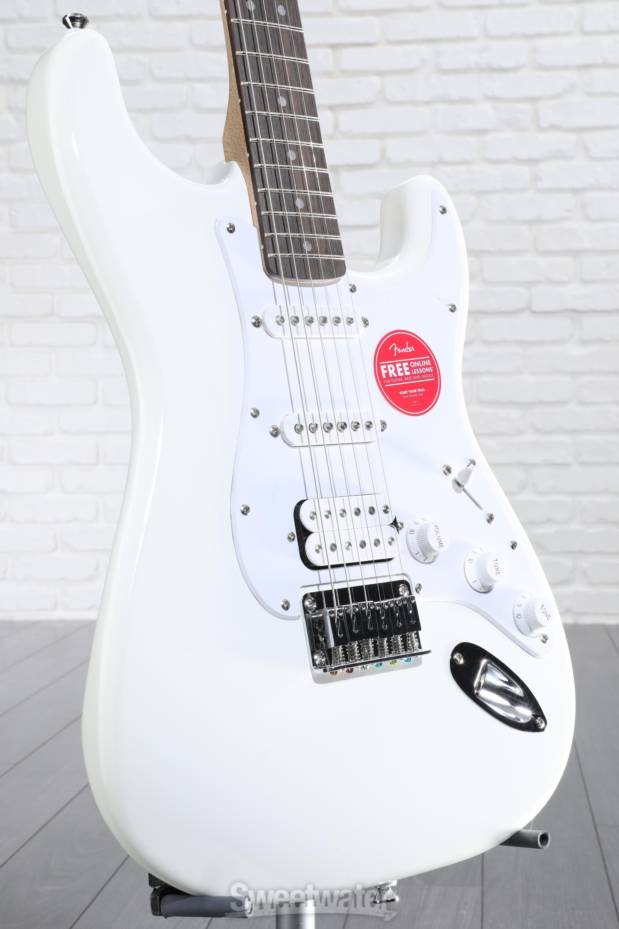 【スクワイア】Squier by Fender SONIC ホワイト/white Amazon.com: Fender Squier Sonic Stratocaster HT - Arctic