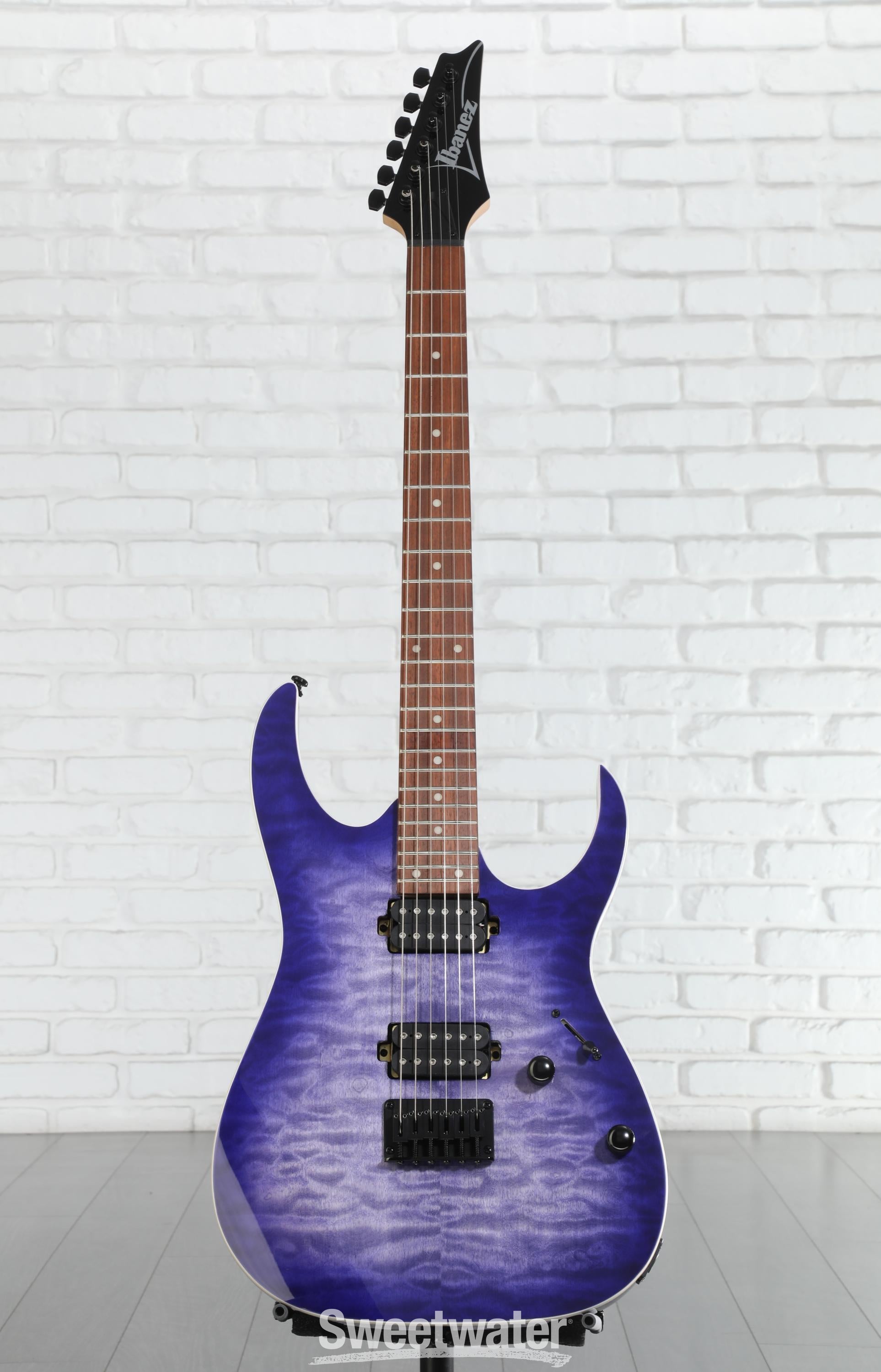 Ibanez RG421QM Electric Guitar - Cerulean Blue Burst | Sweetwater