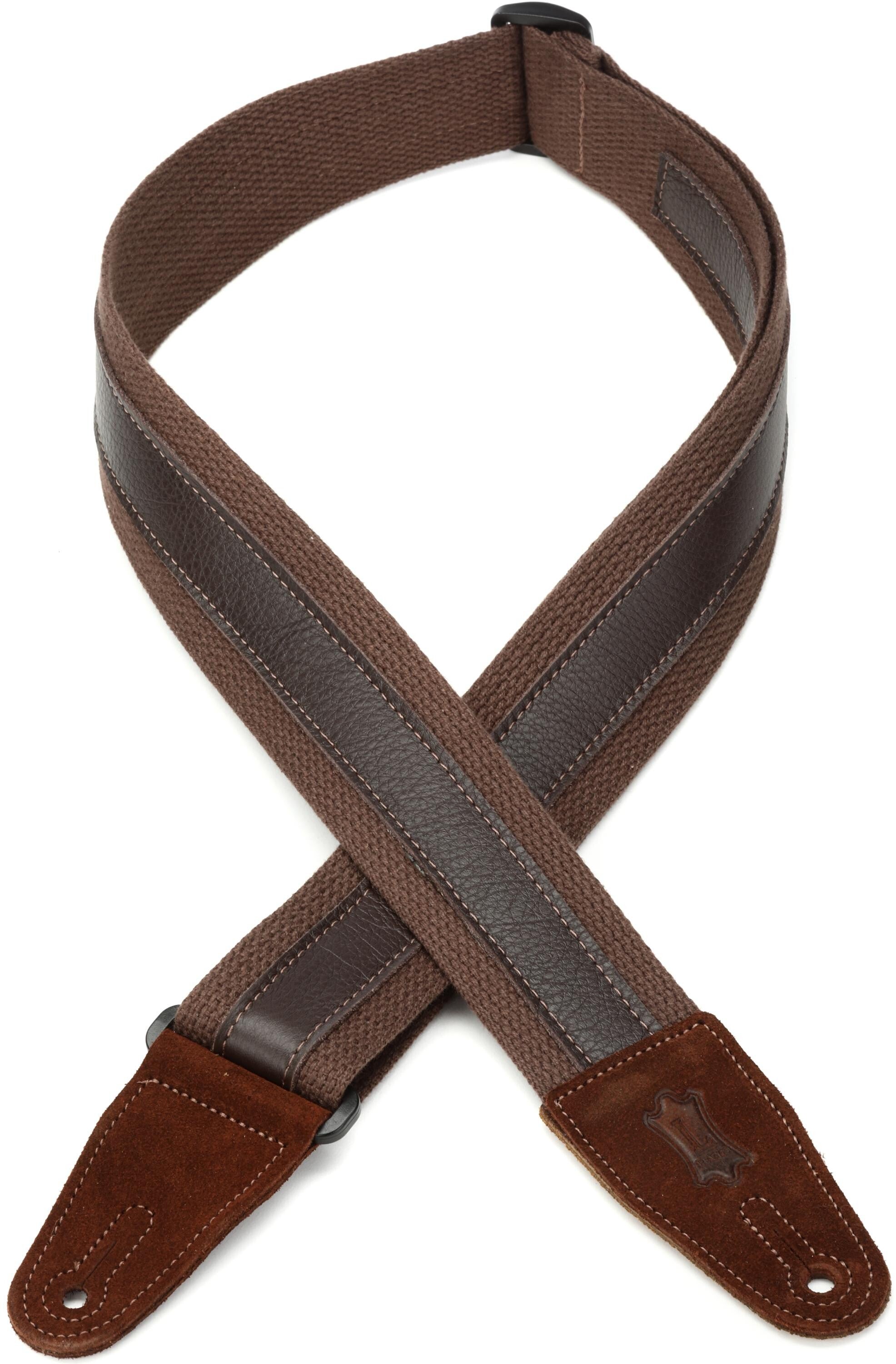 Photo of Levy's MC2CG 2-inch Cotton Combo Guitar Strap - Brown