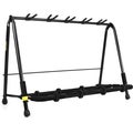 Photo of Hercules Stands GS525B 5-space Guitar Rack for Electric, Acoustic, and Bass Guitars with Two Extension Yokes
