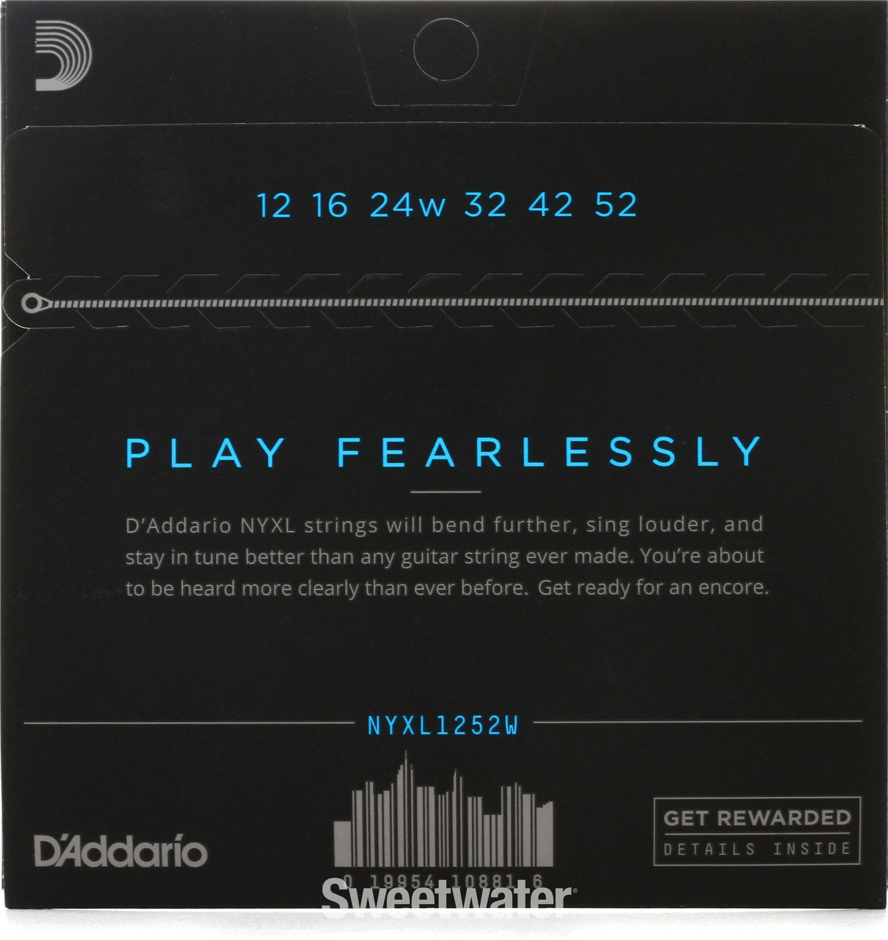 D'Addario NYXL1252W NYXL Nickel Wound Electric Guitar