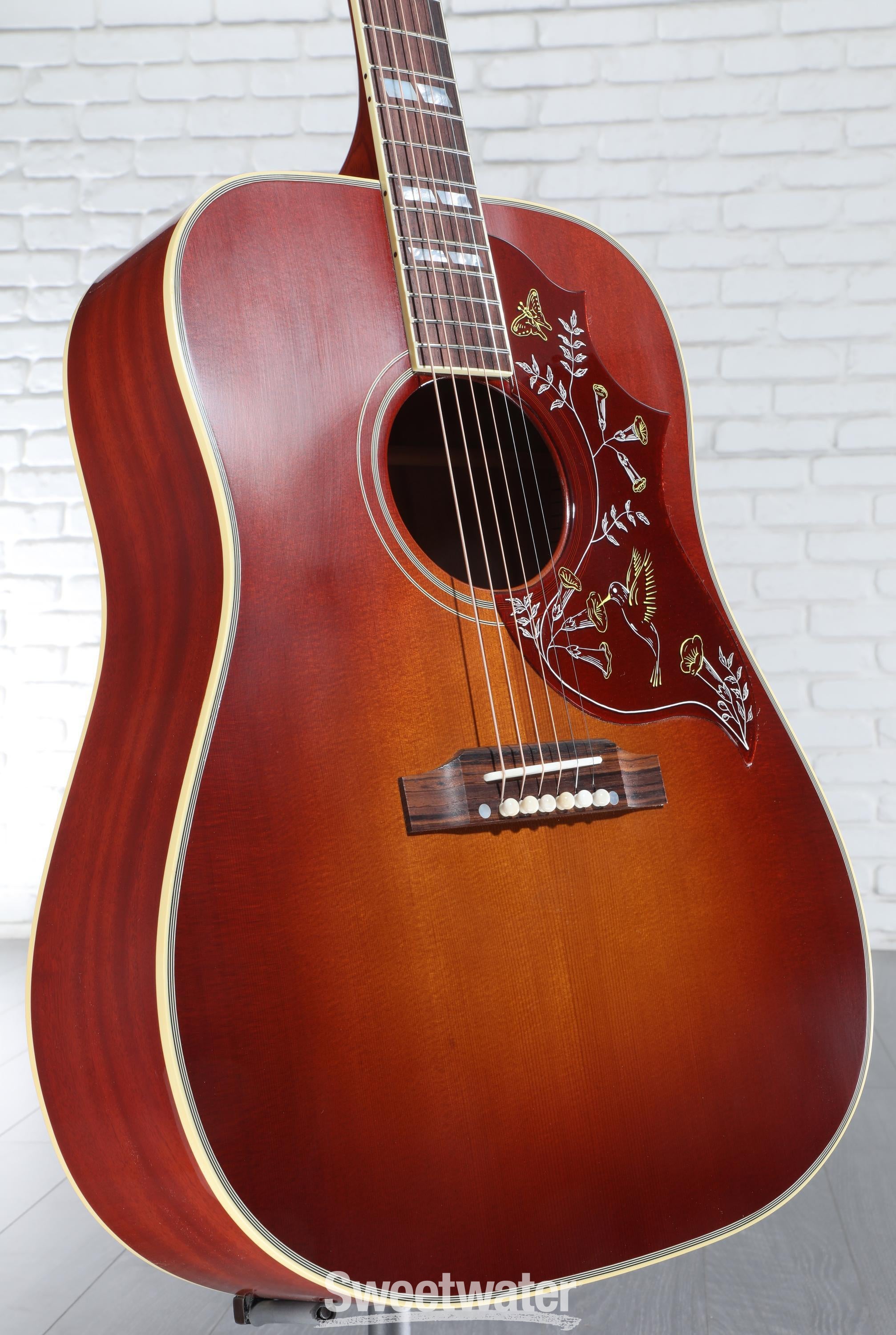 Gibson Acoustic 1960 Hummingbird - Heritage Cherry Sunburst VOS with Fixed  Bridge | Sweetwater