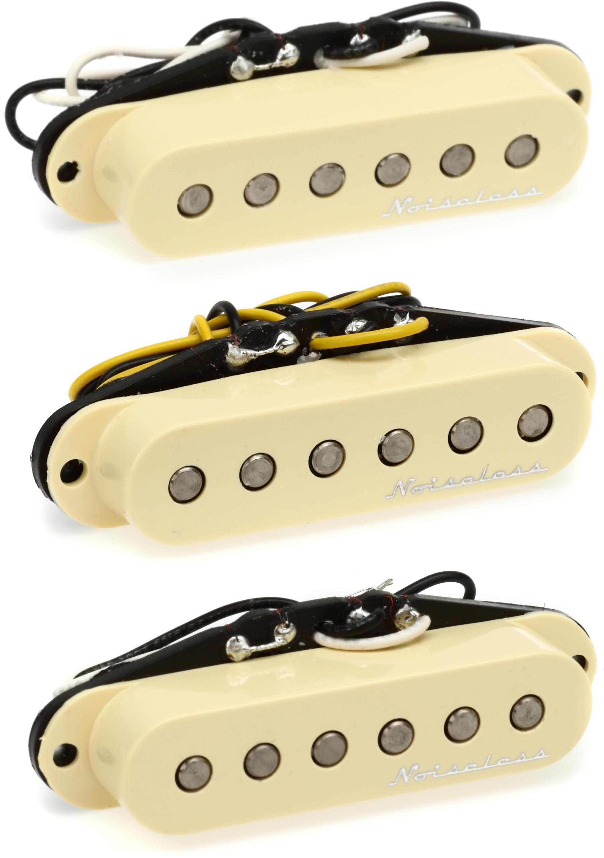 Fender Hot Noiseless Strat Single Coil 3-piece Pickup Set