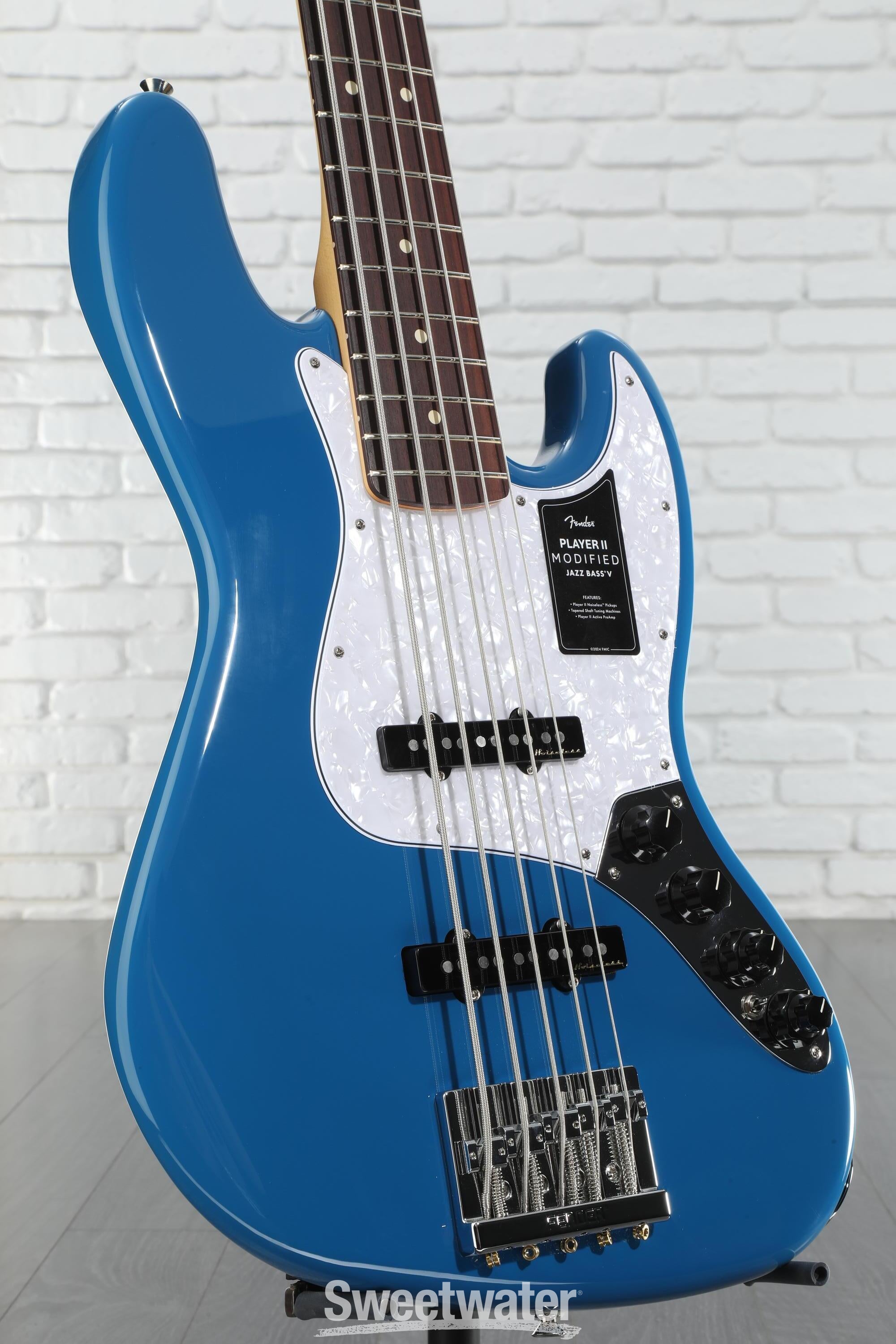 Fender Player II Modified Active Jazz Bass V - Electric Blue