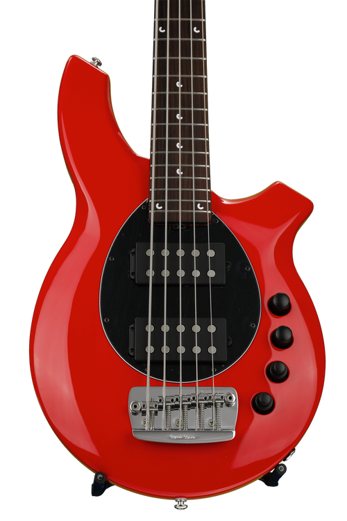 Ernie Ball Music Man Bongo 5HH, Sweetwater Exclusive - Chili Red 