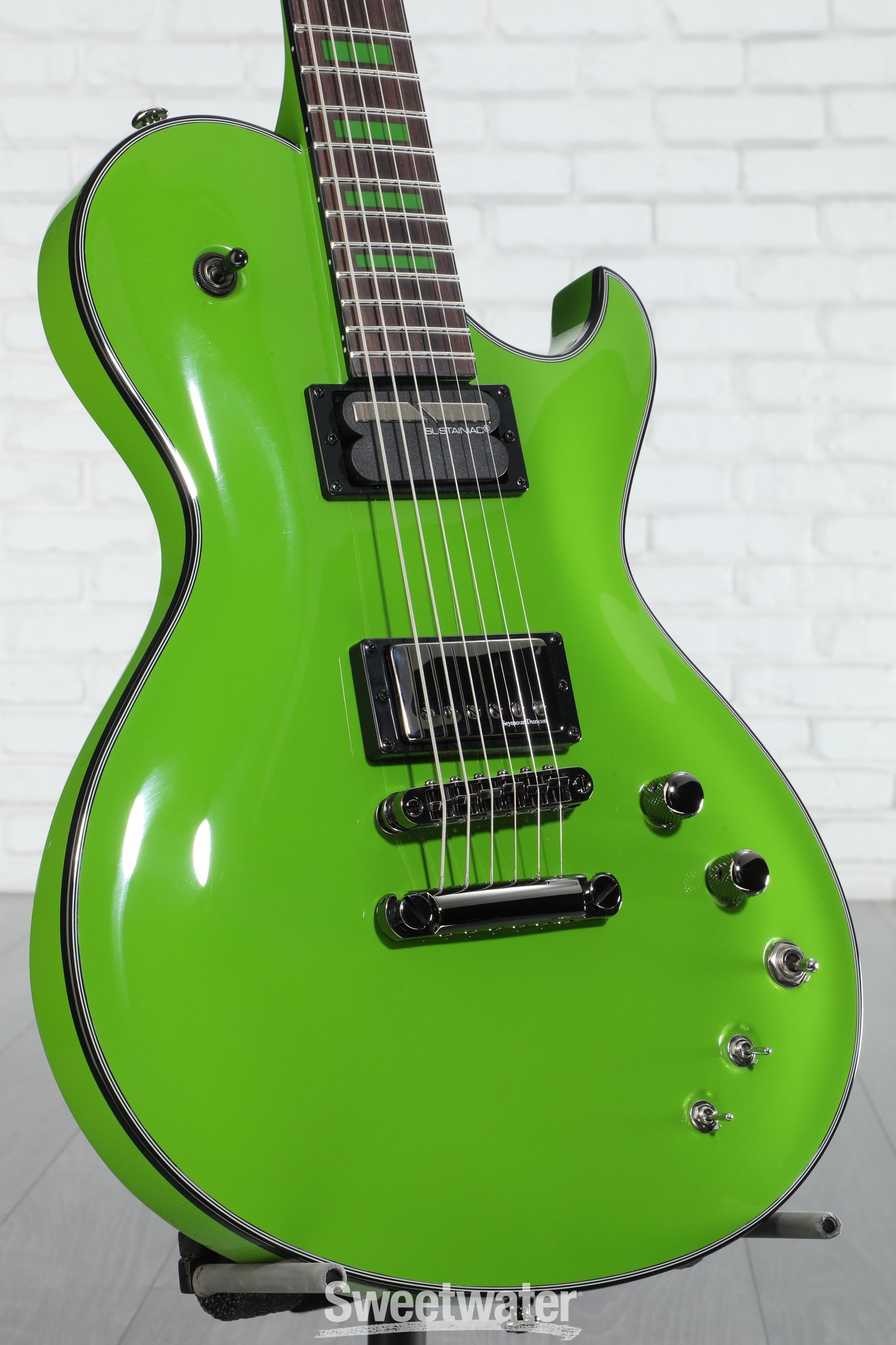 Schecter Kenny Hickey Solo-6 EX S Baritone Electric Guitar - Steele Green