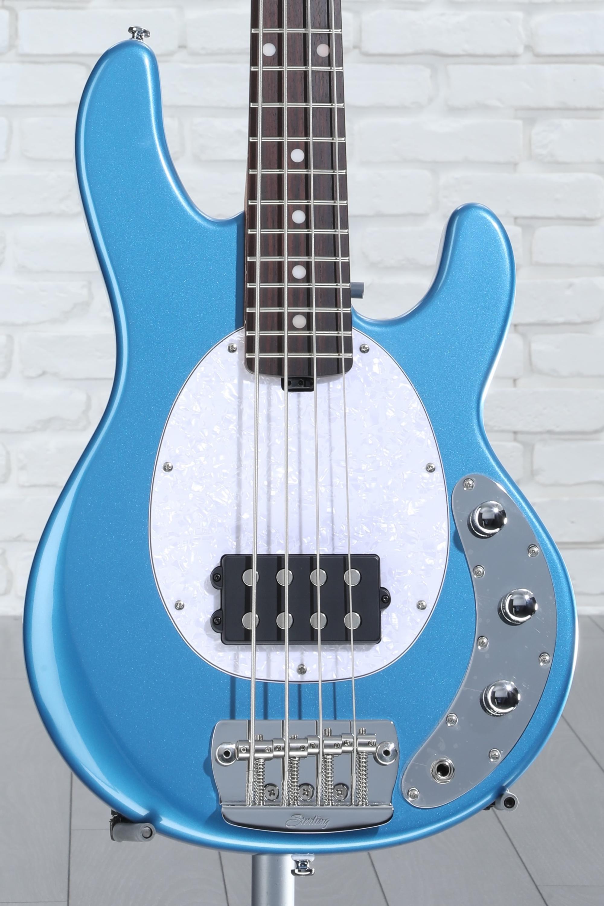 Sterling By Music Man StingRay RAYSS4 Short-scale Bass Guitar - Toluca Lake  Blue | Sweetwater